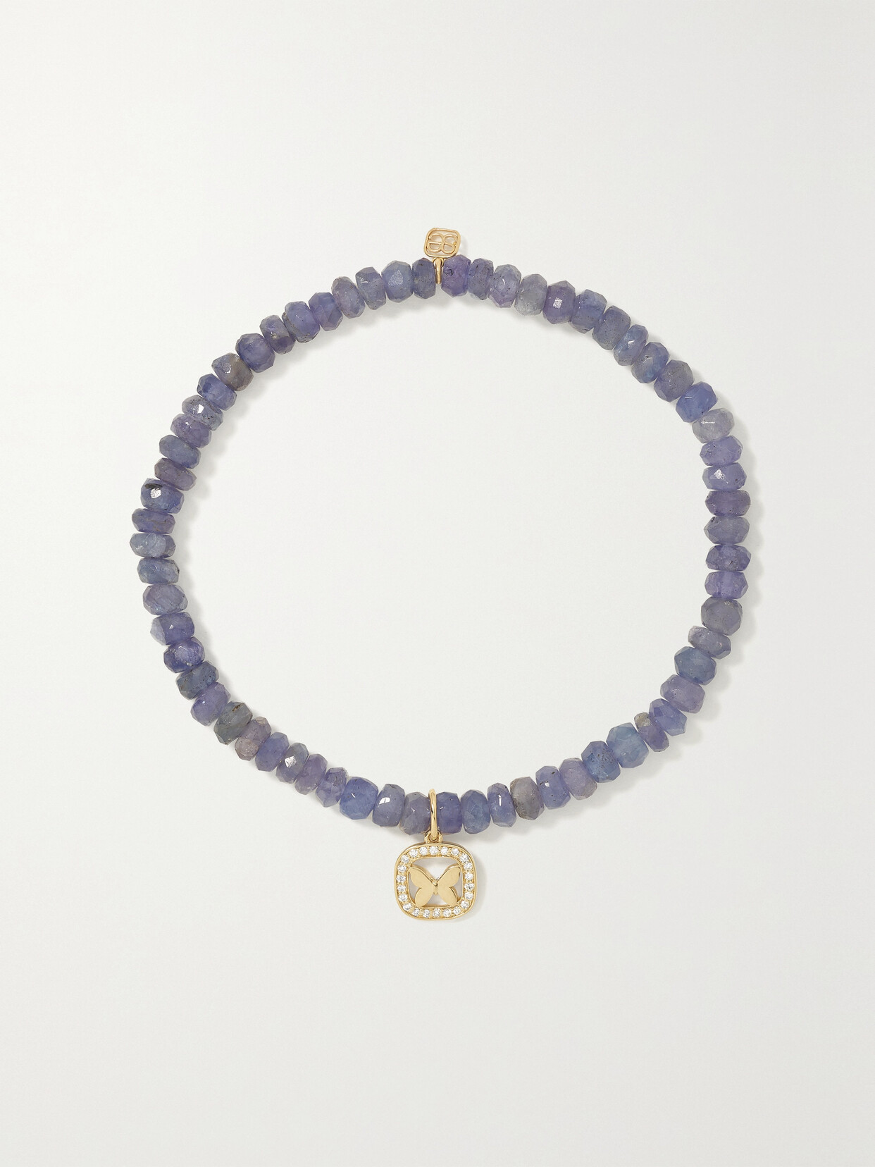 Sydney Evan Butterfly 14-karat Gold, Tanzanite And Diamond Bracelet