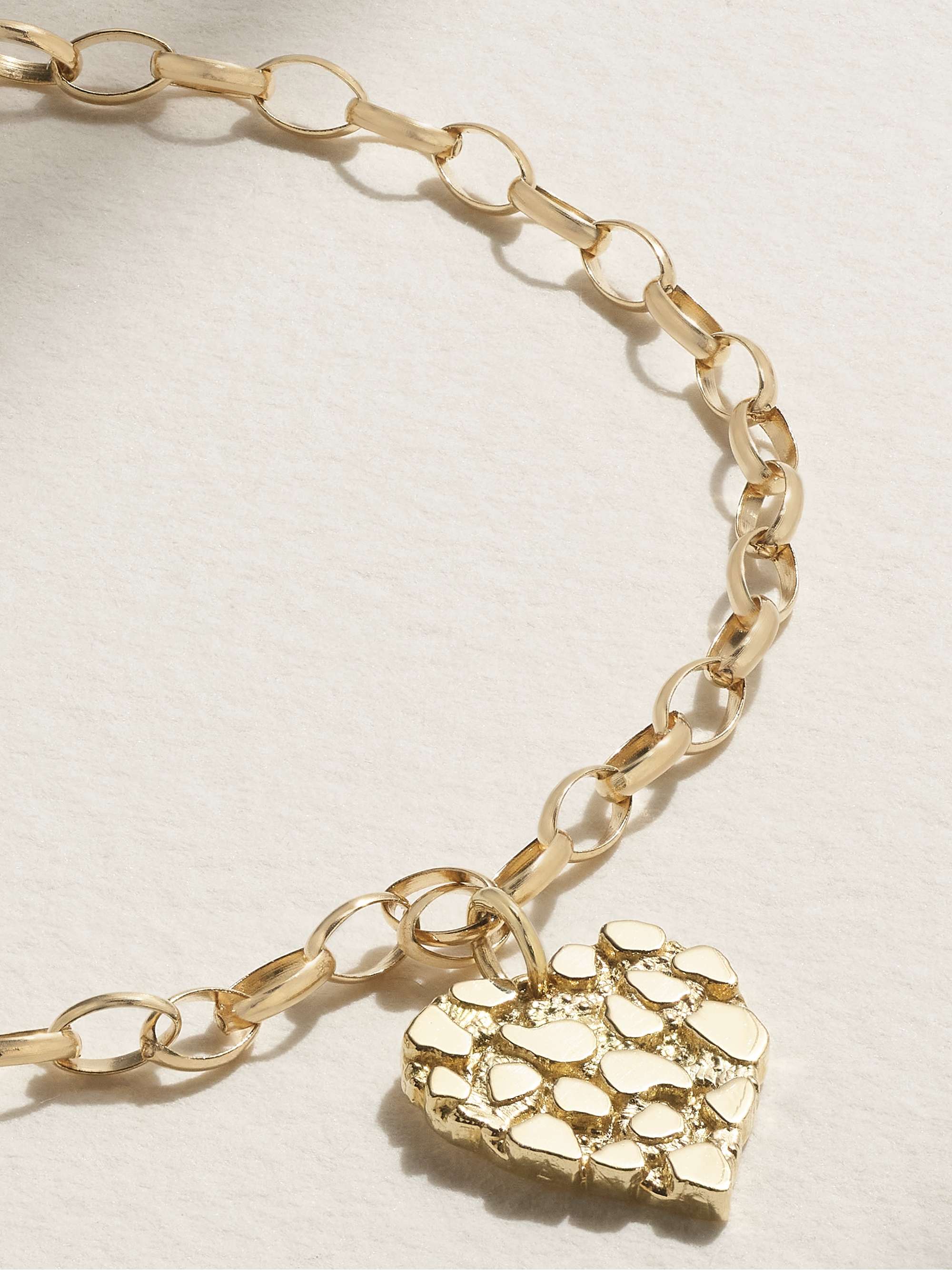 SYDNEY EVAN Nugget 14-karat gold bracelet
