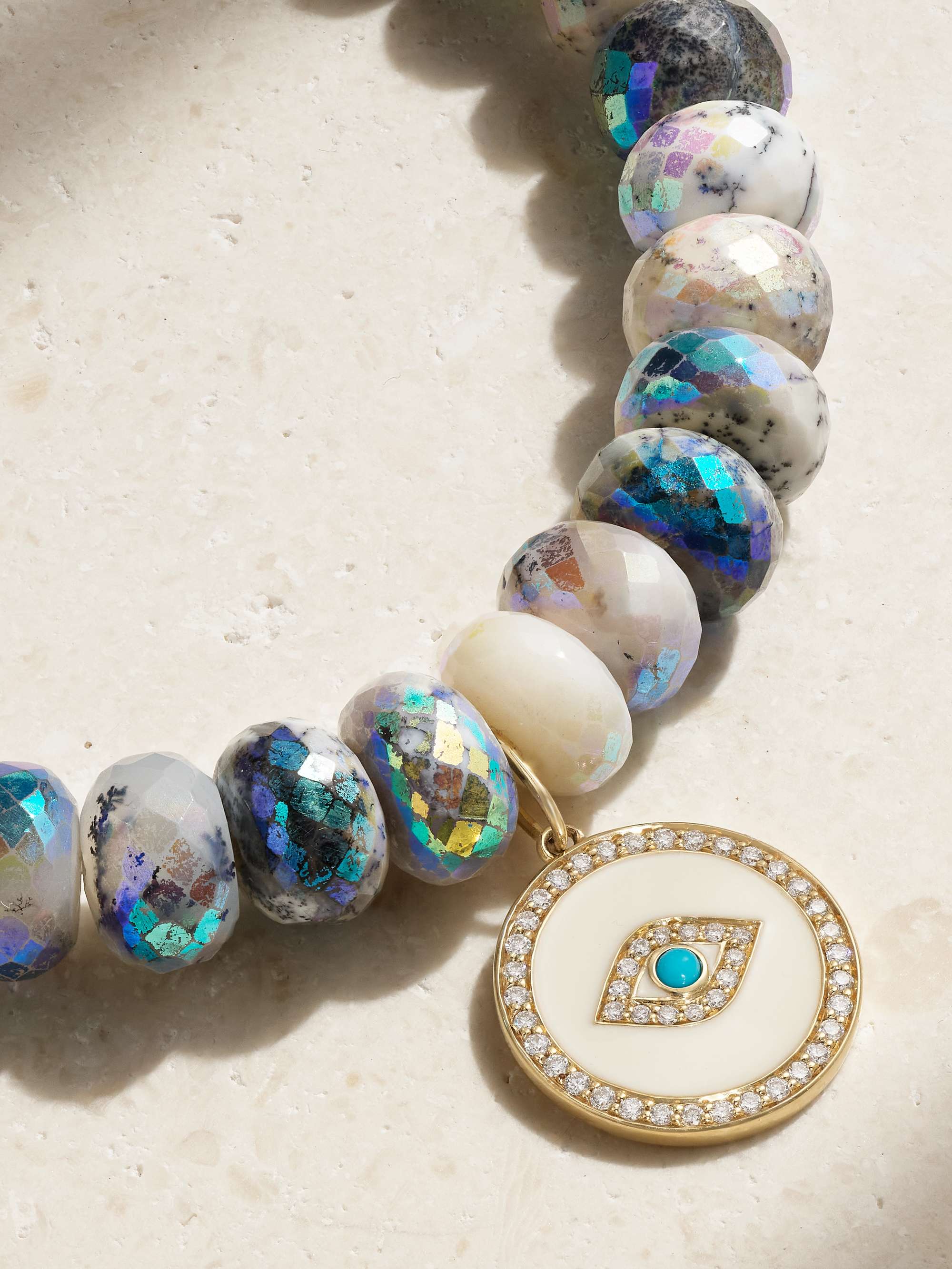 SYDNEY EVAN 14-karat gold multi-stone bracelet