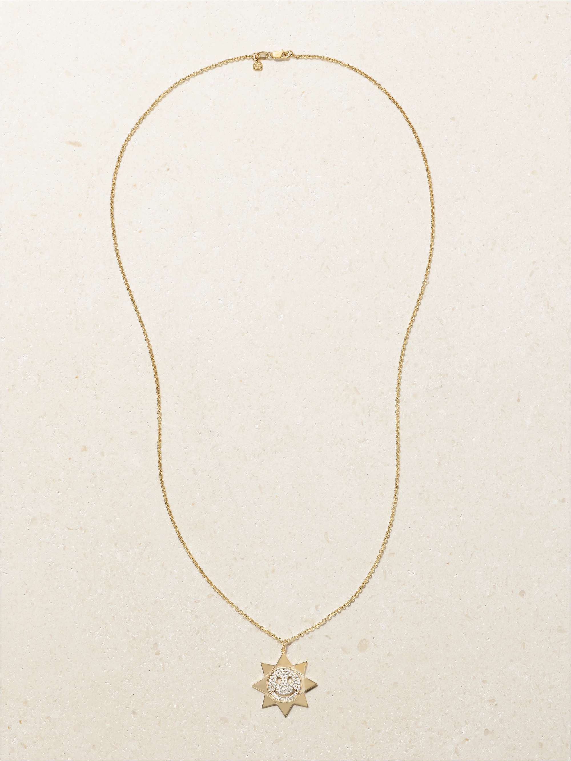 SYDNEY EVAN 14-karat gold diamond necklace
