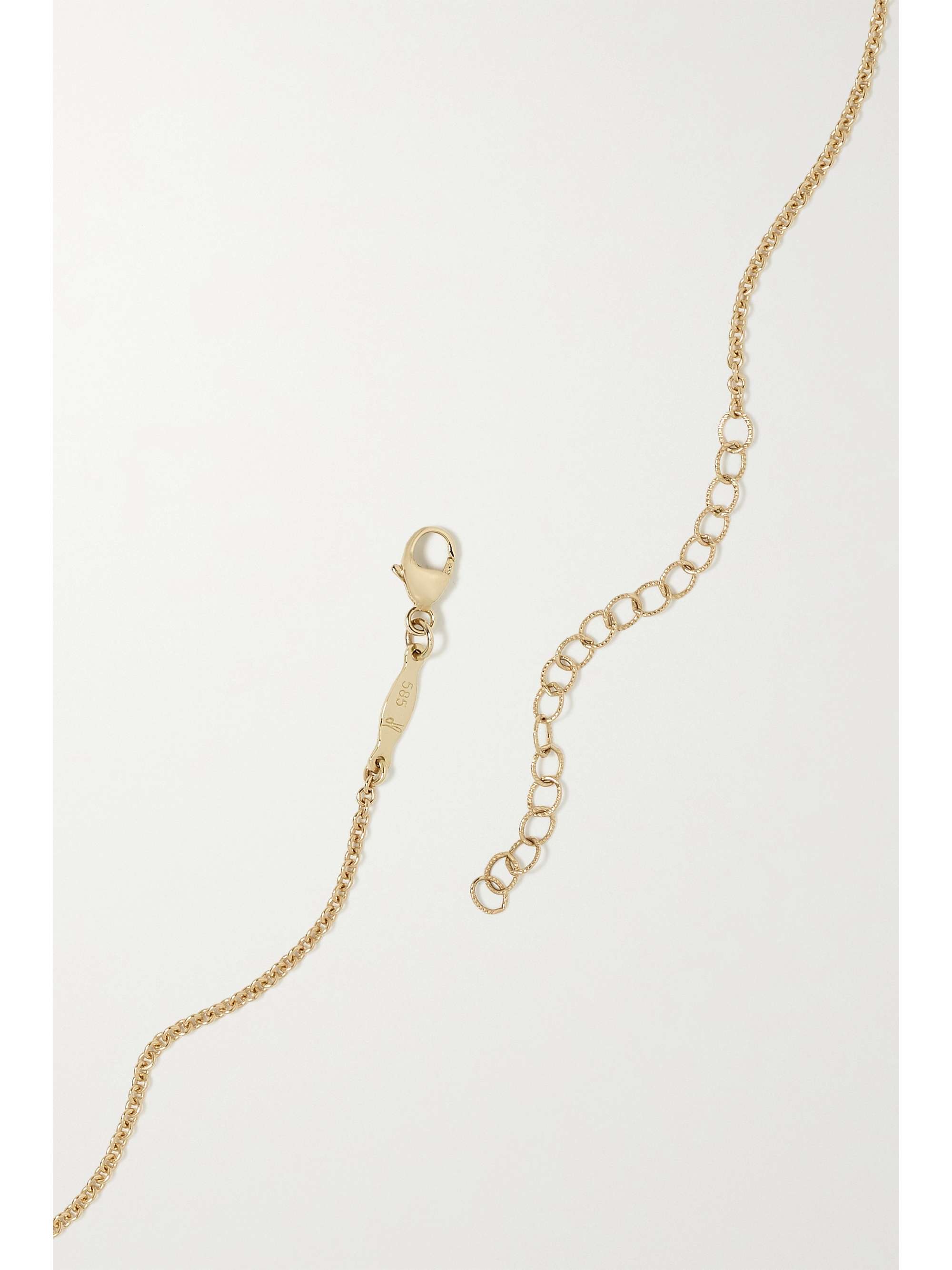 JACQUIE AICHE 14-karat gold diamond necklace