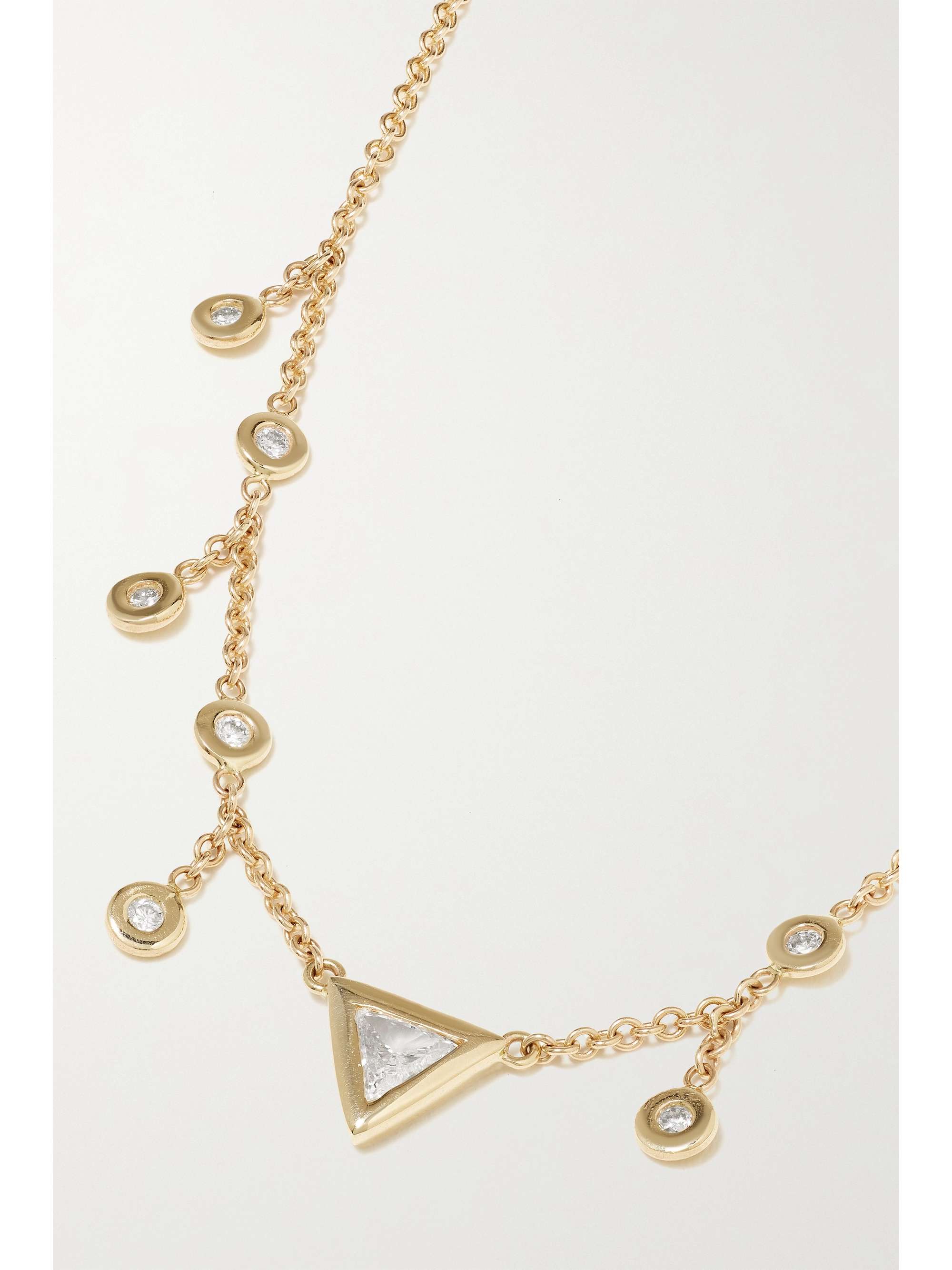 JACQUIE AICHE 14-karat gold diamond necklace