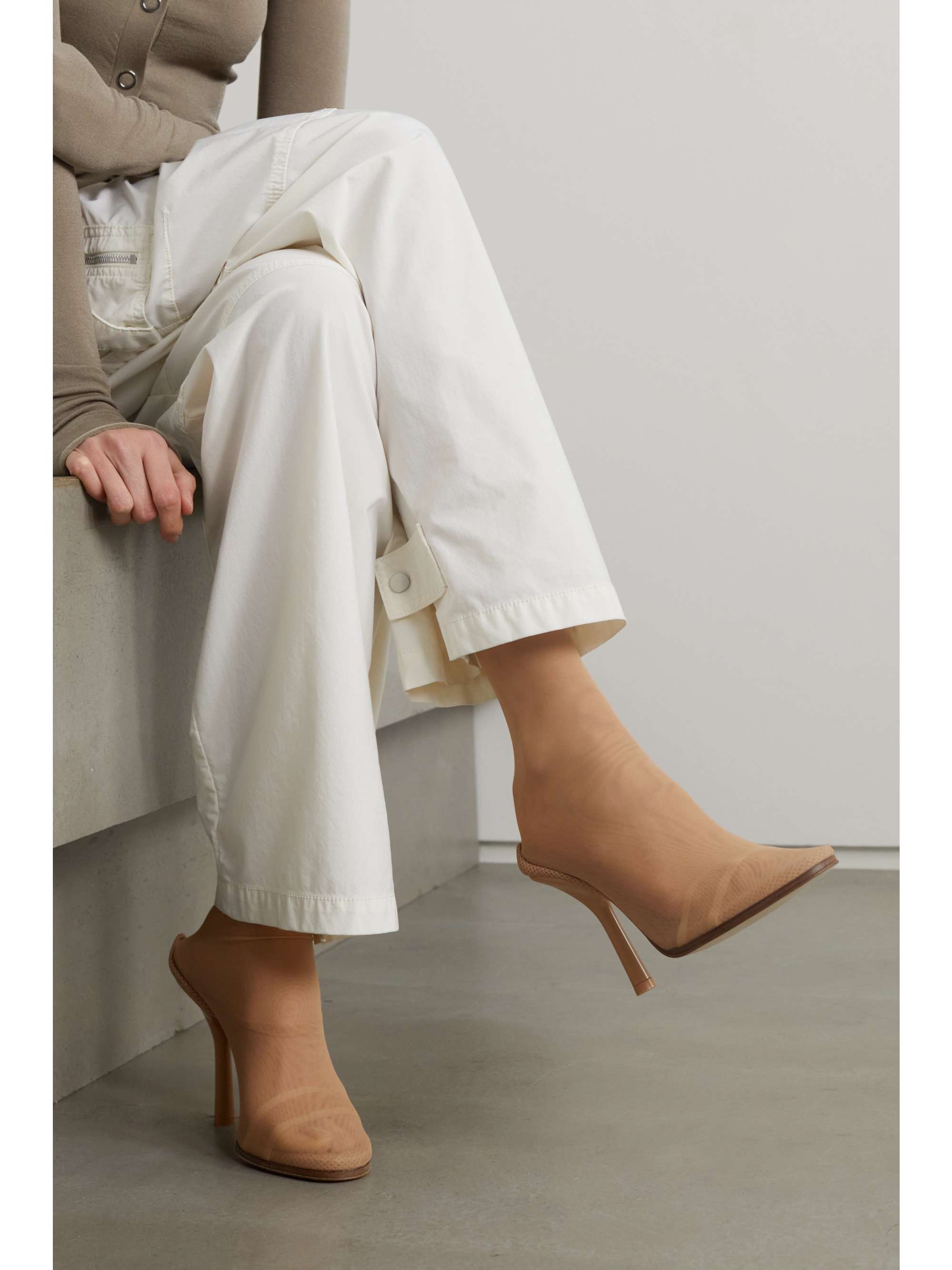 BURBERRY Tulle sock boots