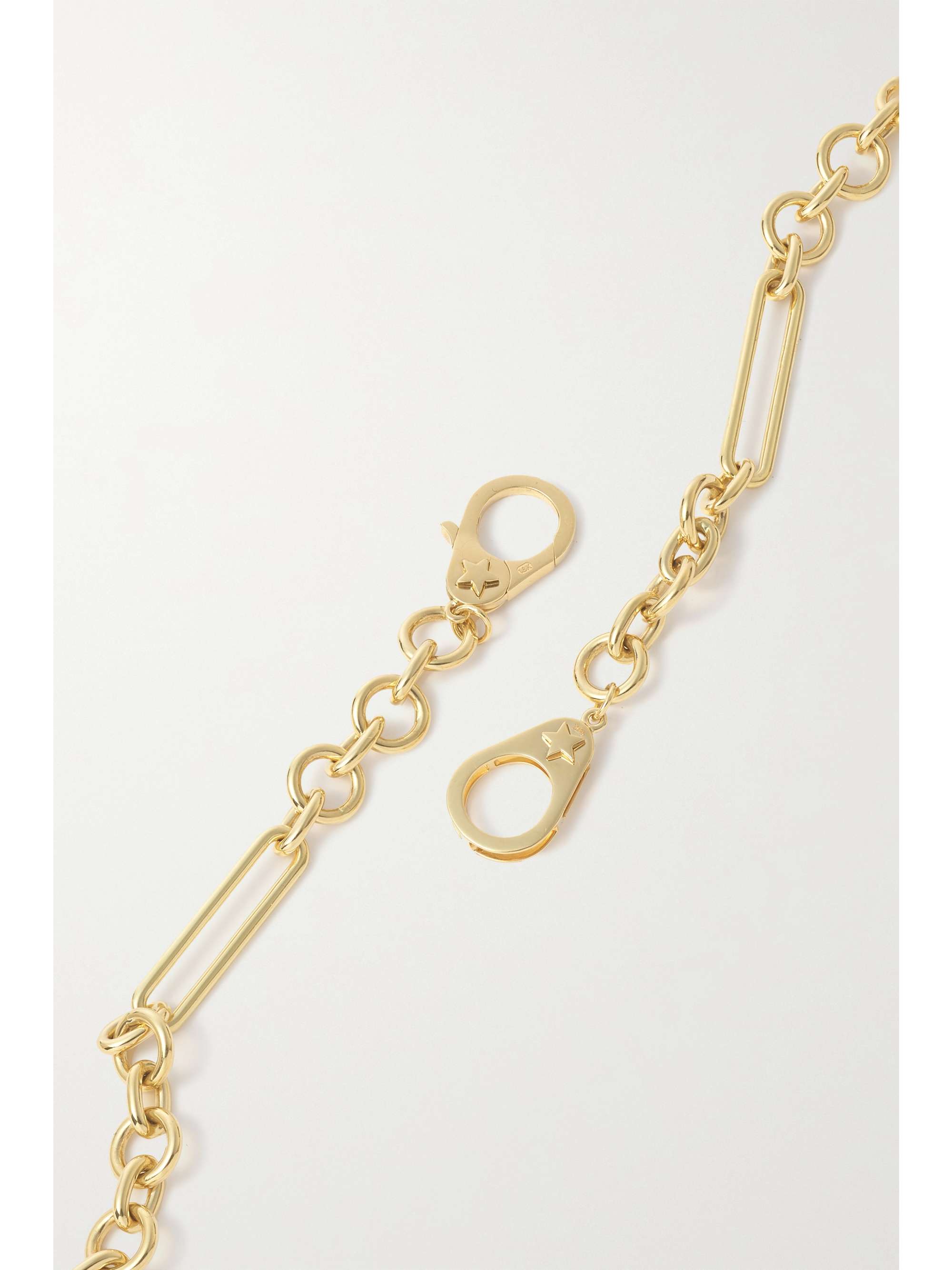 FOUNDRAE Wholeness 18-karat gold, enamel and diamond necklace