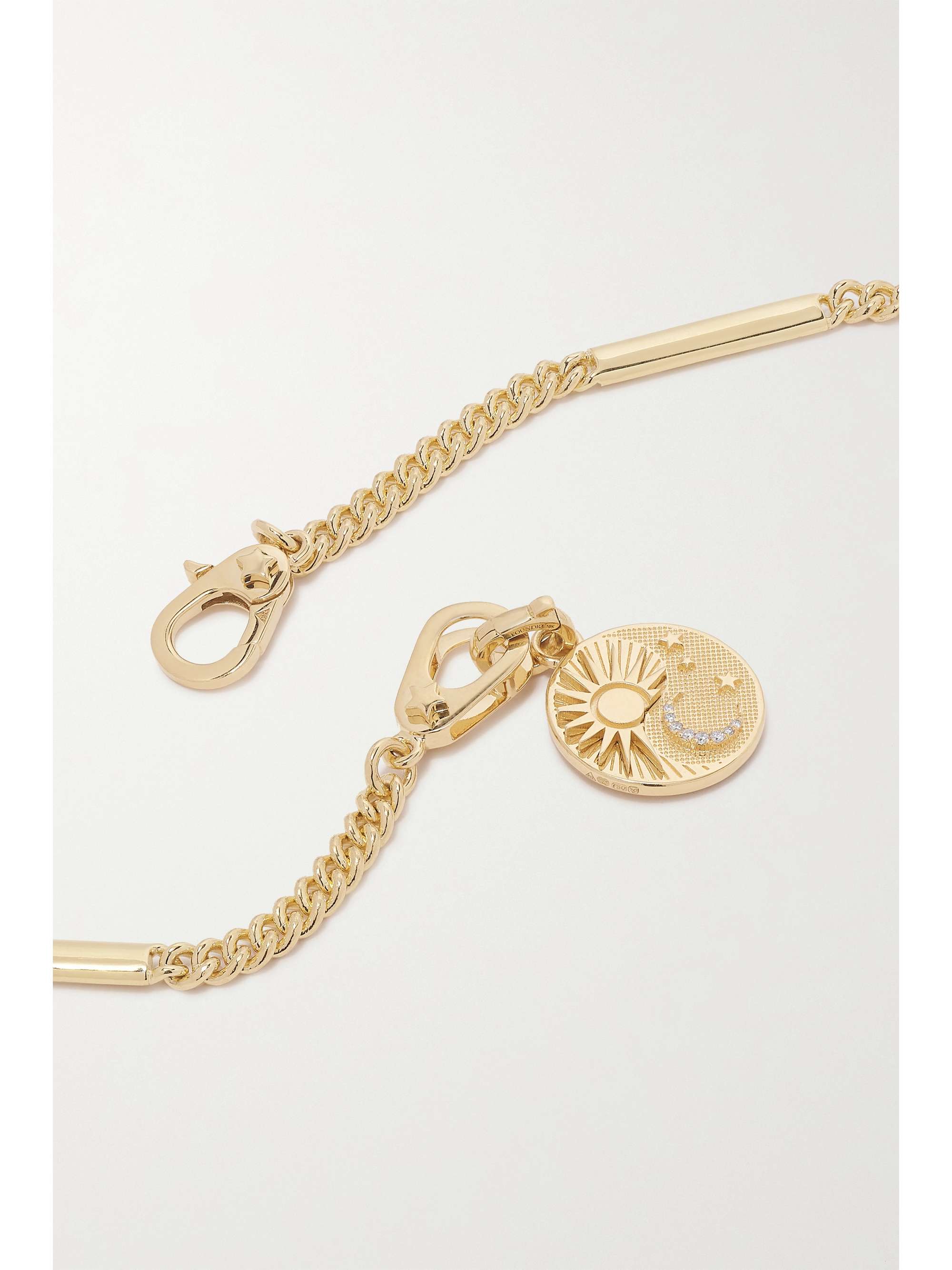 FOUNDRAE Balance Baby 18-karat gold diamond necklace