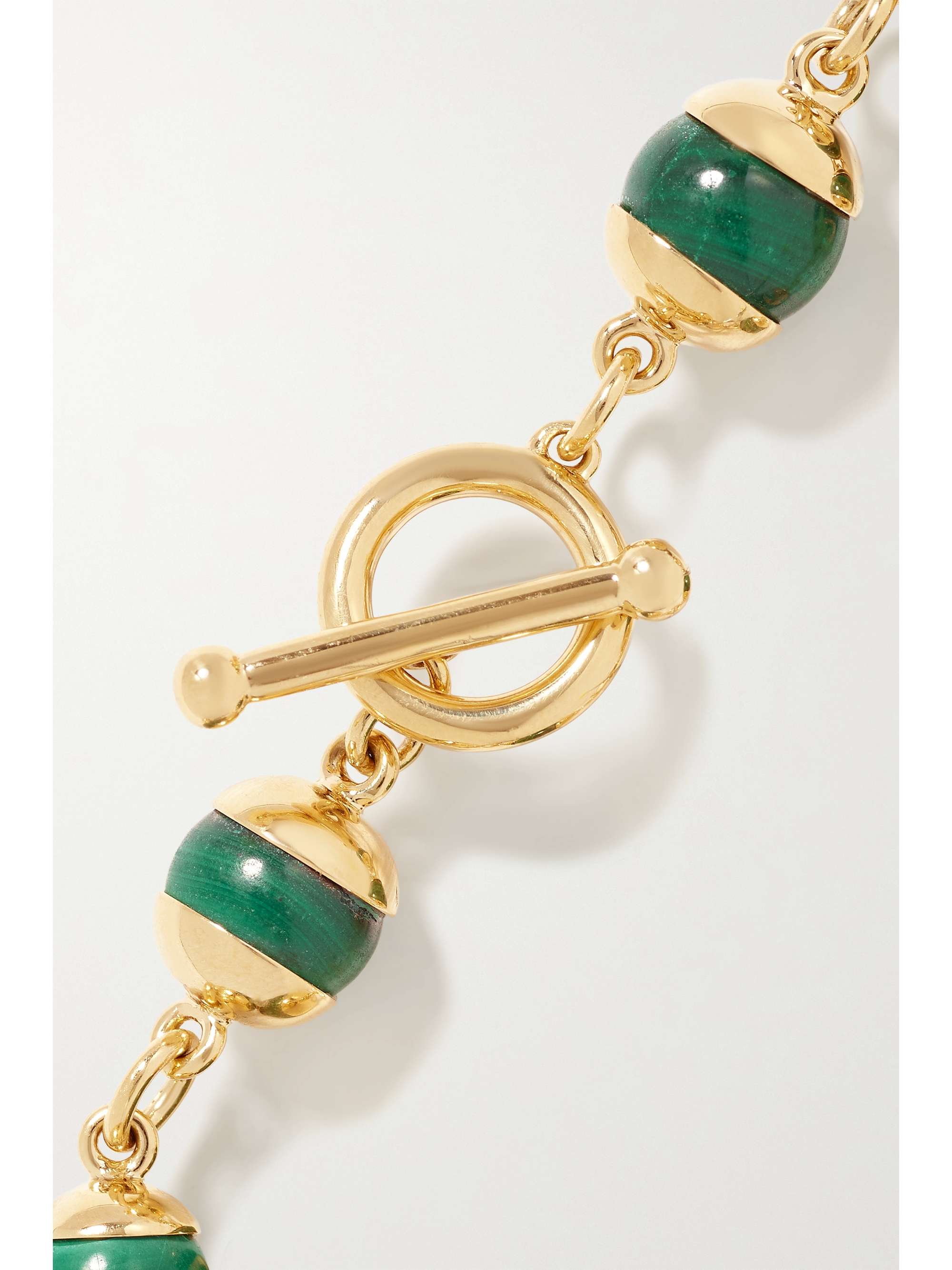 FOUNDRAE 18-karat gold malachite bracelet