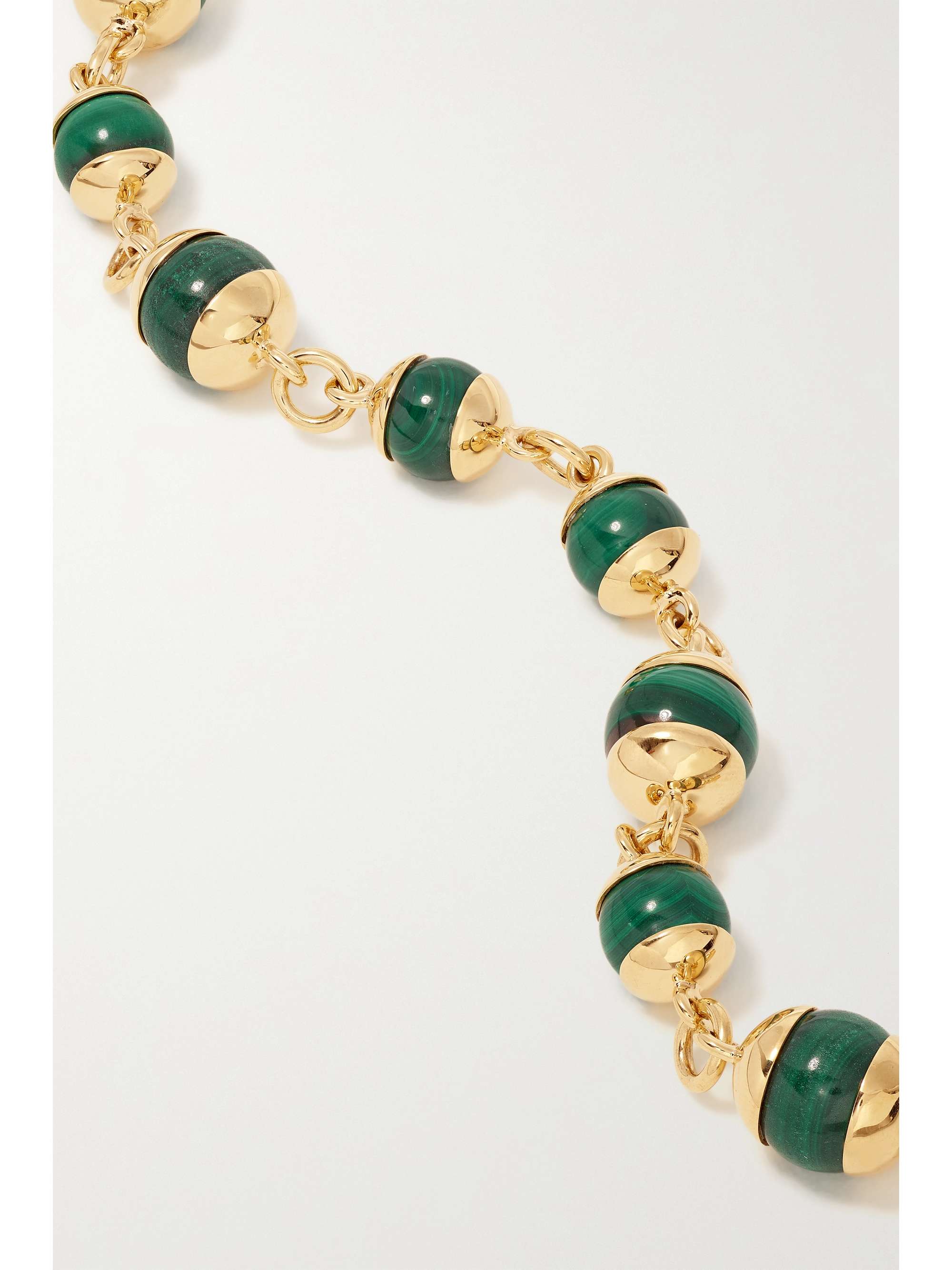 FOUNDRAE 18-karat gold malachite bracelet