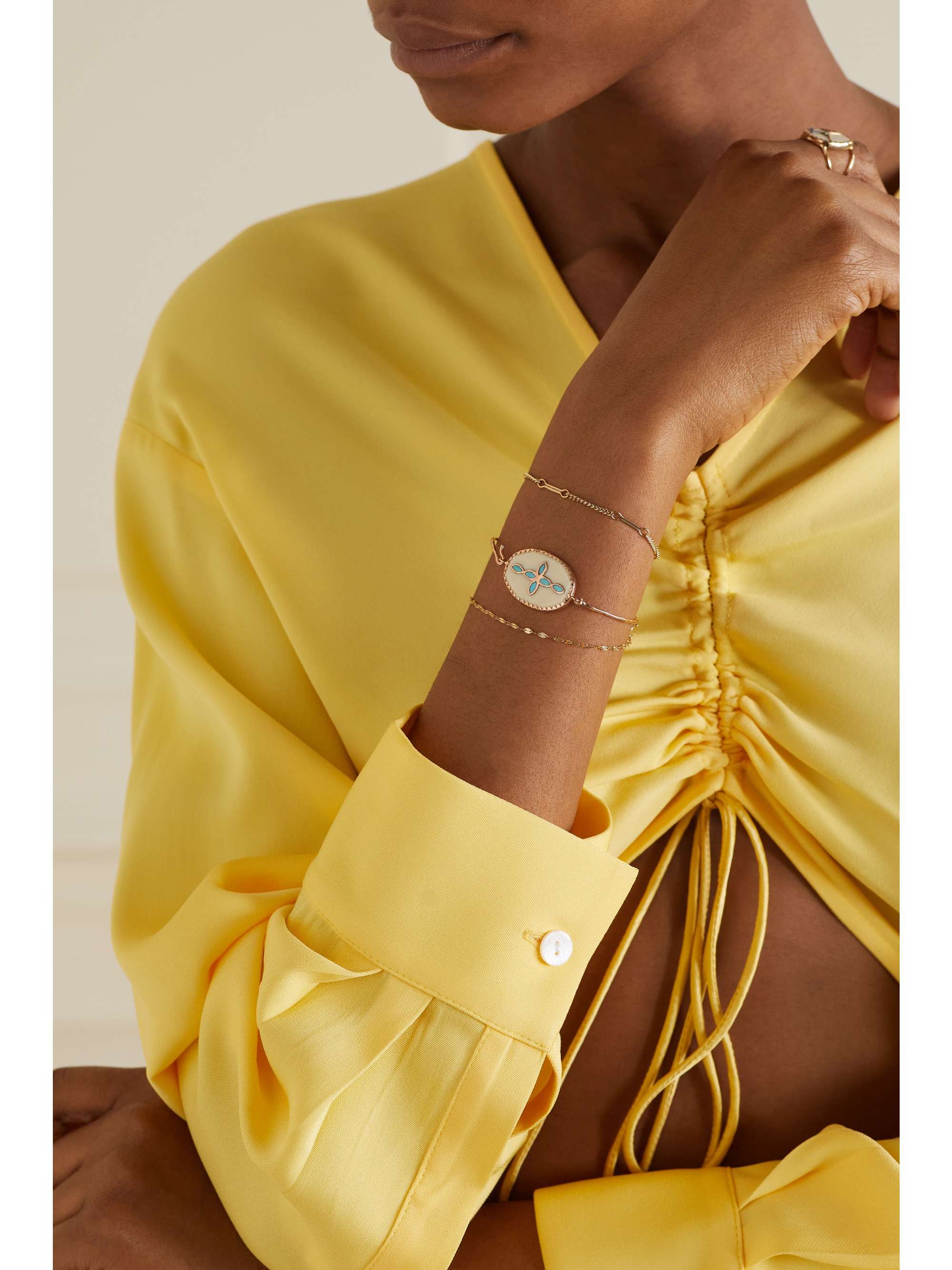 PASCALE MONVOISIN Comporta 9-karat gold diamond bracelet