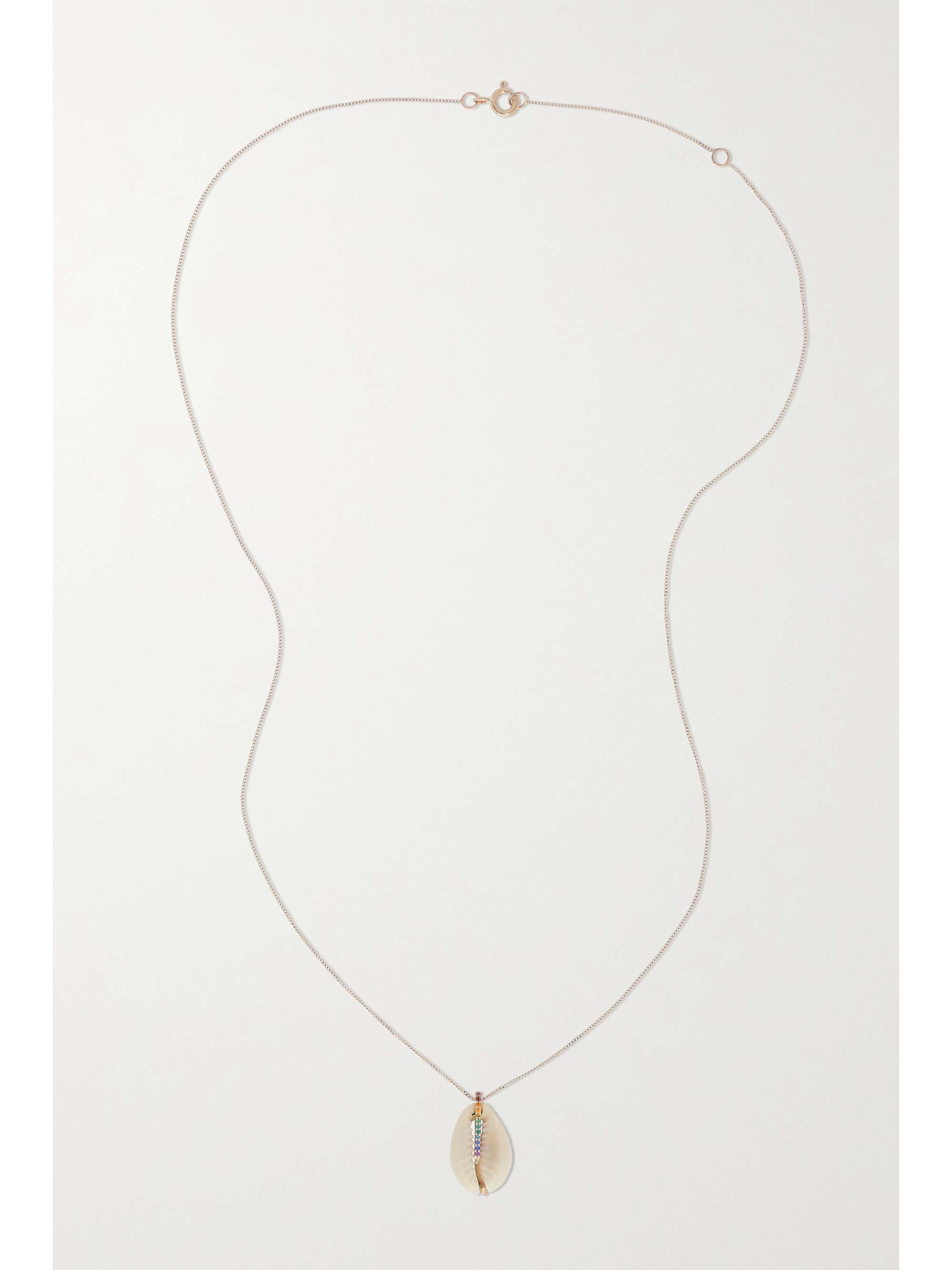 PASCALE MONVOISIN 9-karat gold, shell and Nanogem necklace