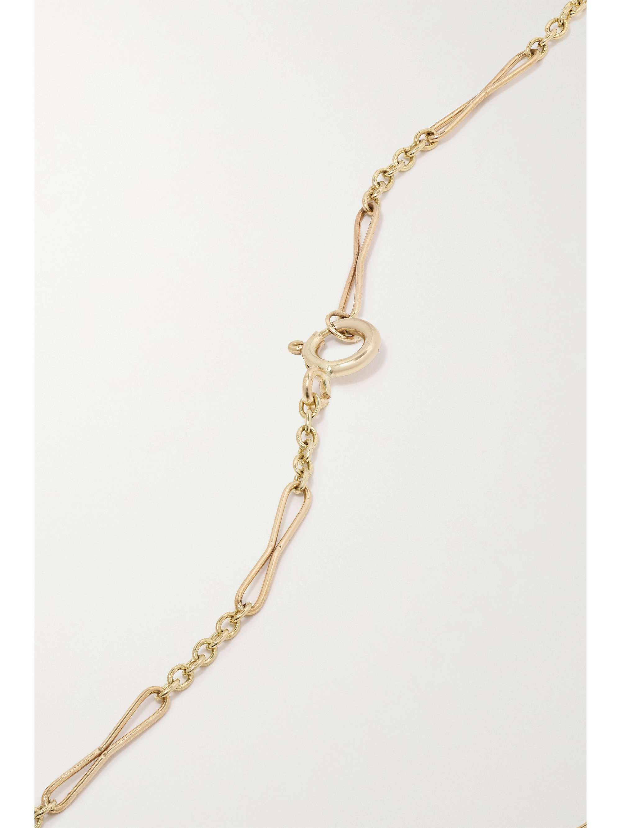 PASCALE MONVOISIN Collier en or 9 carats (375/1000) et diamants Petra N°3 + Virginia