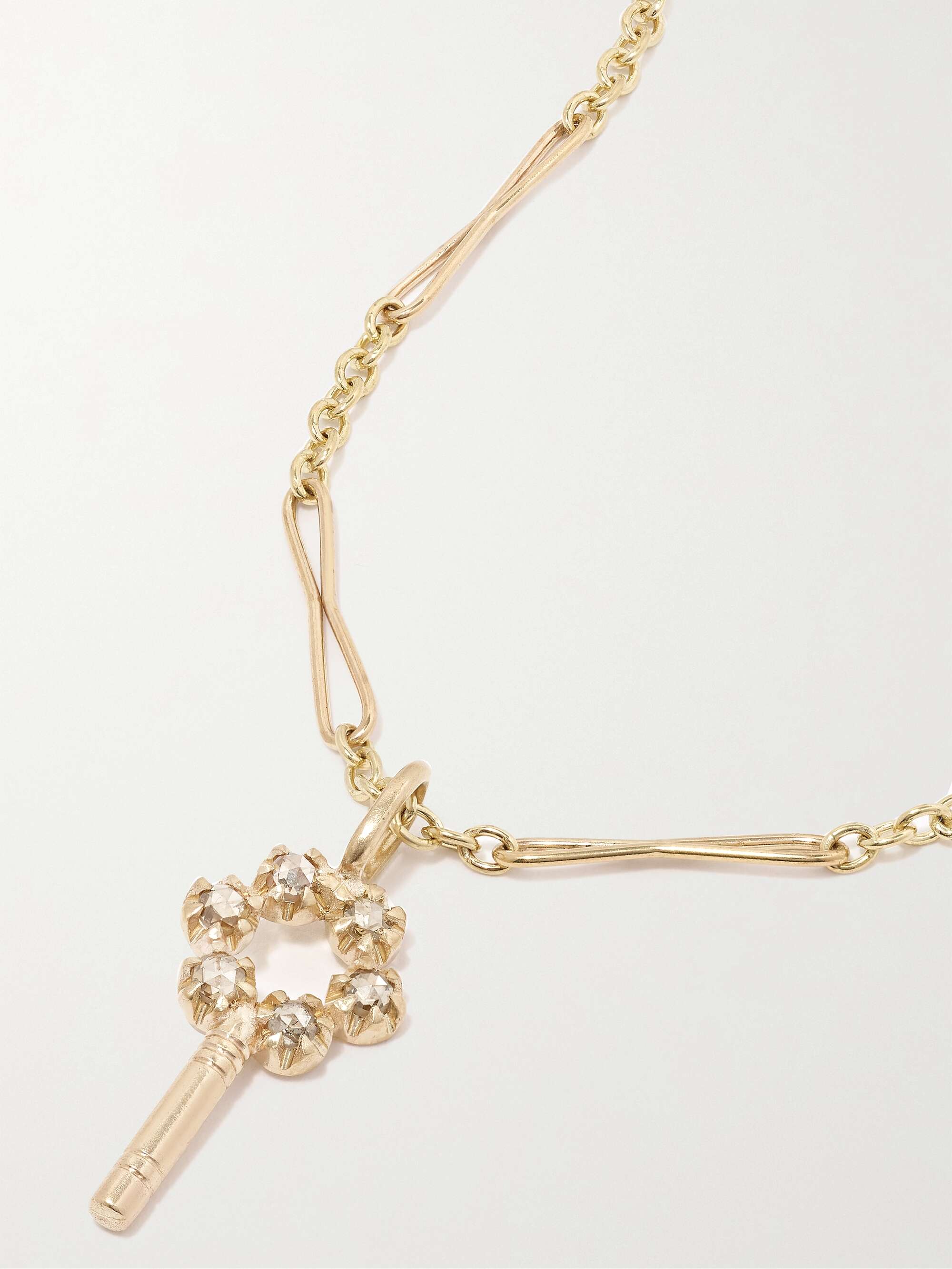 Pascale Monvoisin Louise Long Necklace with Polki Diamonds