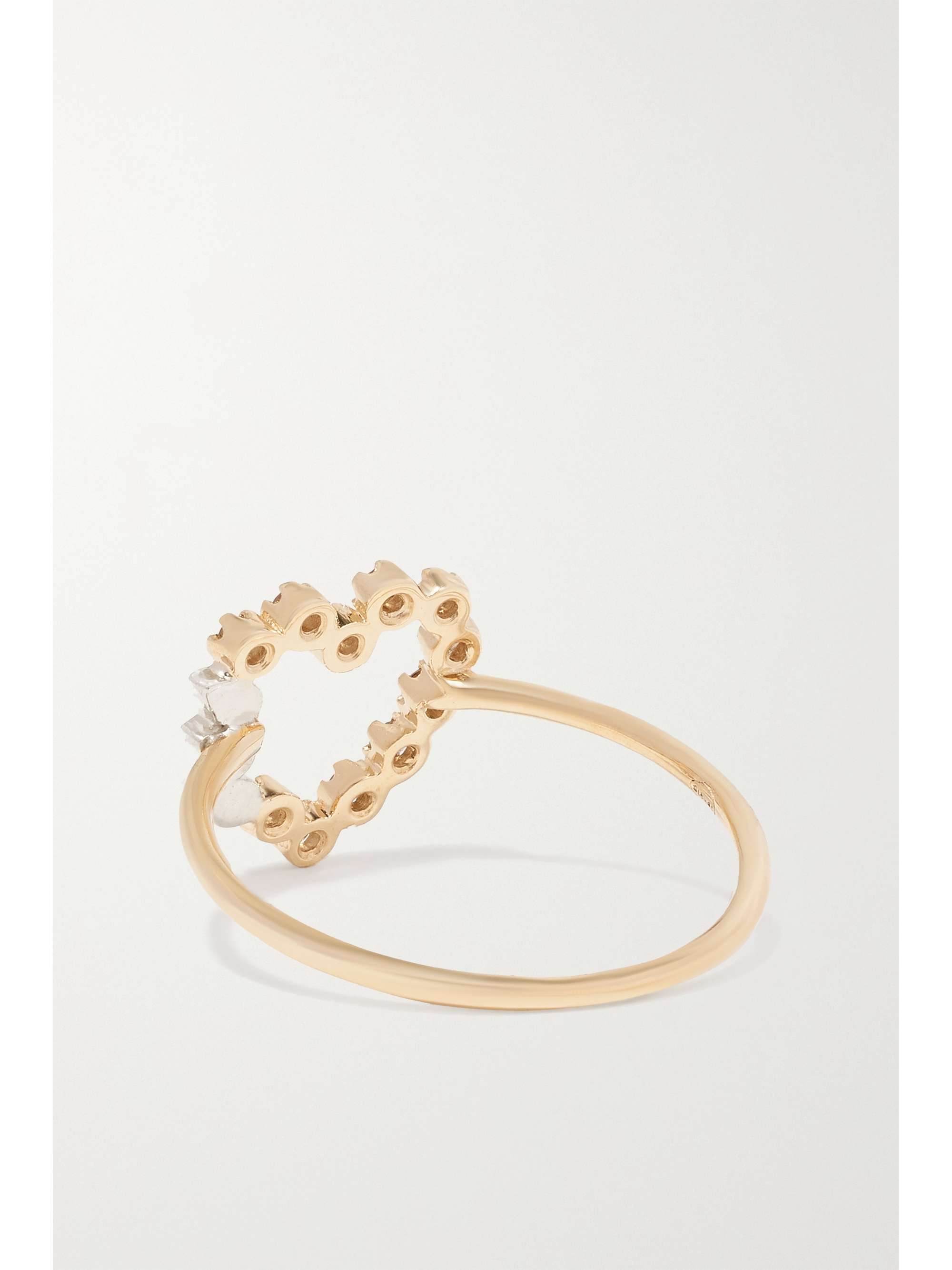 PASCALE MONVOISIN Billie Ring aus 9 Karat Gold und Sterlingsilber mit Diamanten