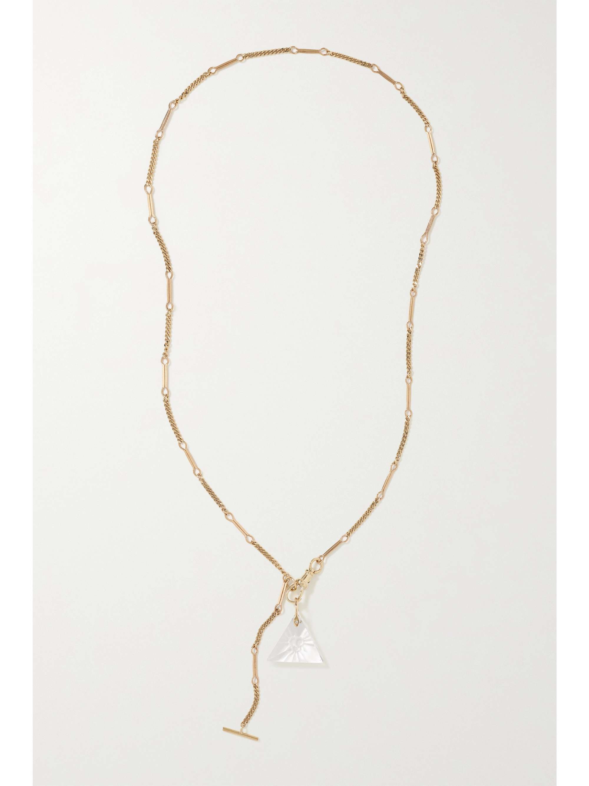 PASCALE MONVOISIN Petra N°4 + Romy 9K 黄金、水晶、钻石项链