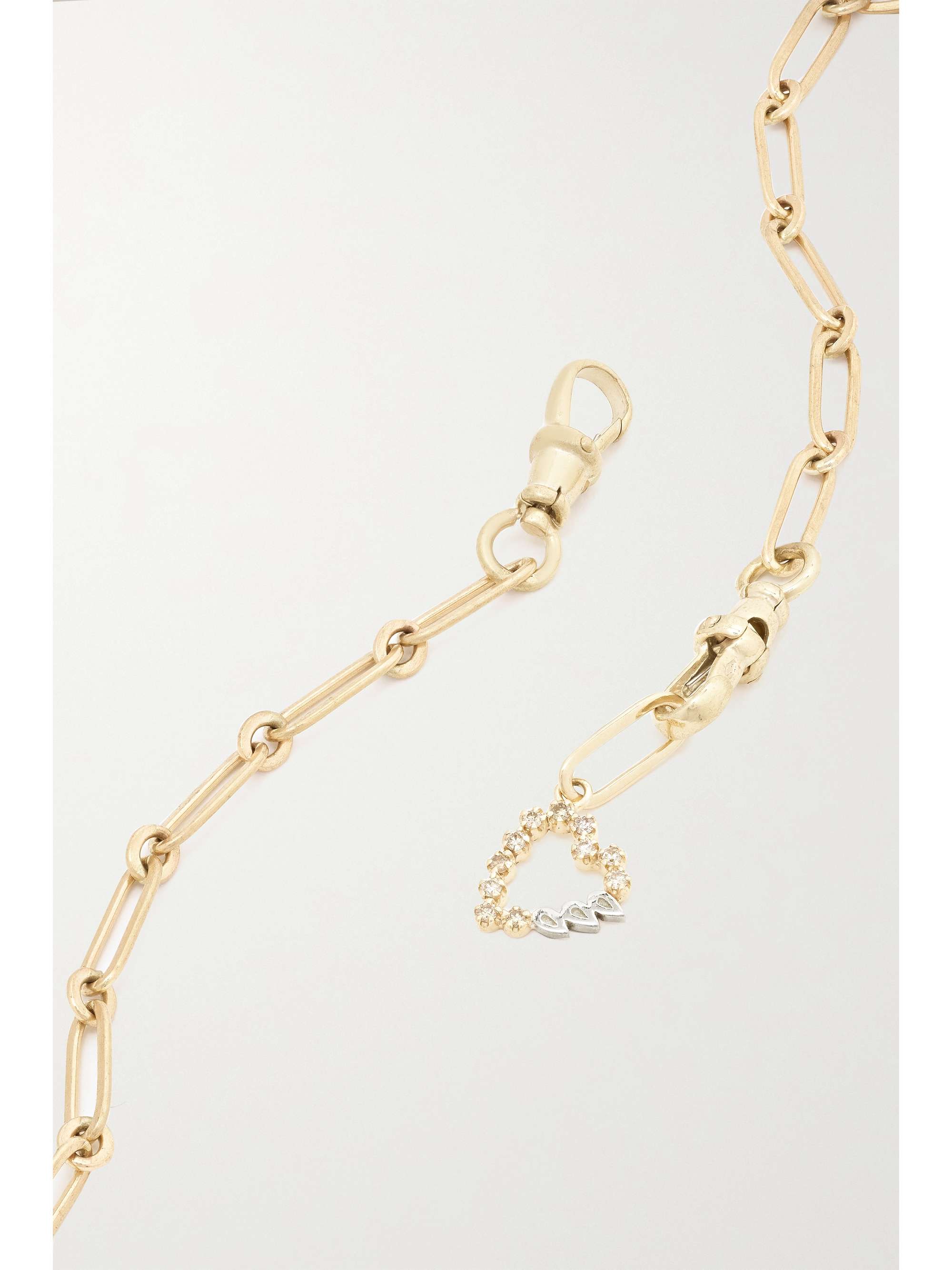 PASCALE MONVOISIN Debbie N°3 + Billie 9-karat gold, sterling silver and diamond necklace