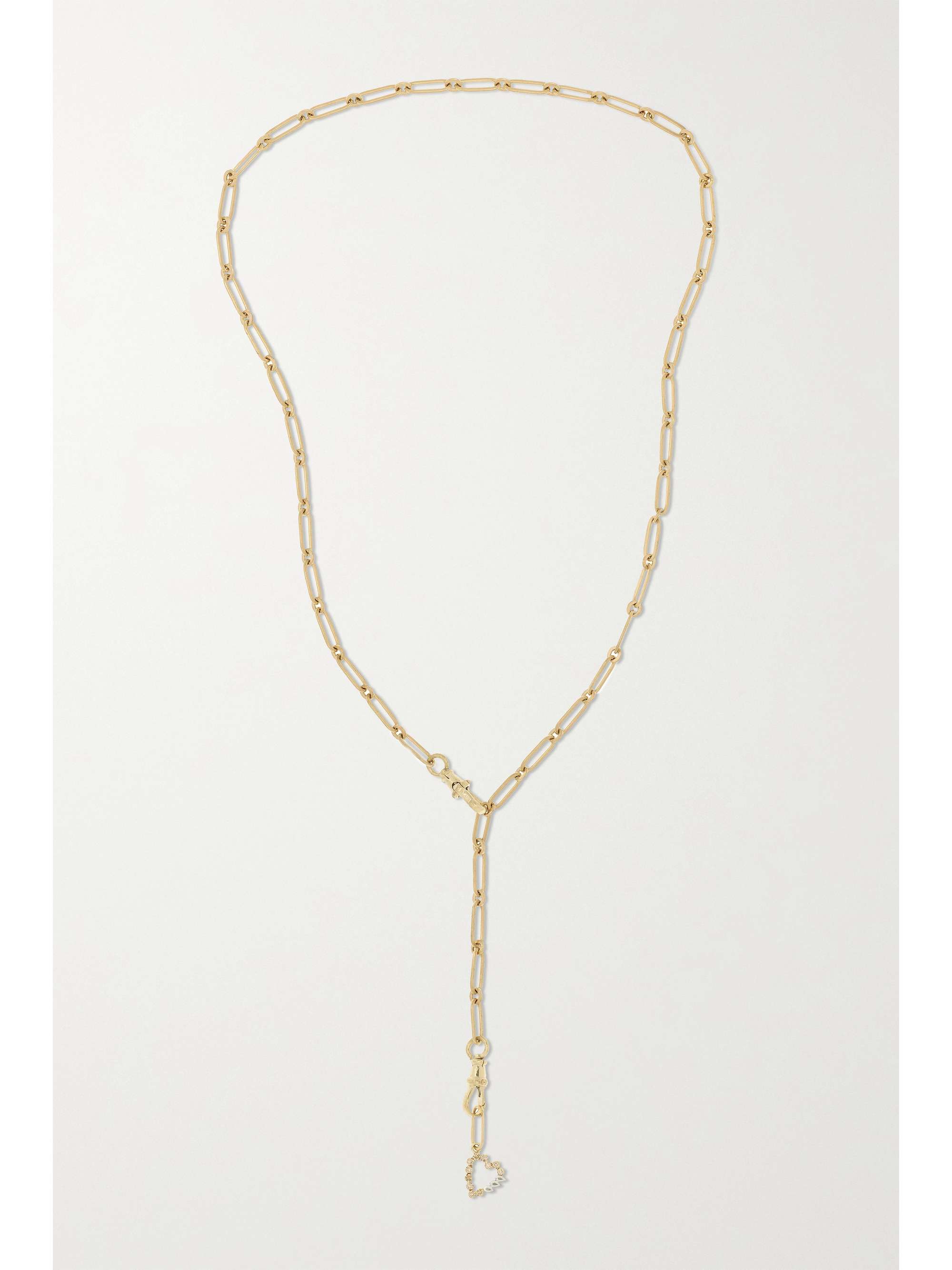 PASCALE MONVOISIN Debbie N°3 + Billie 9-karat gold, sterling silver and diamond necklace