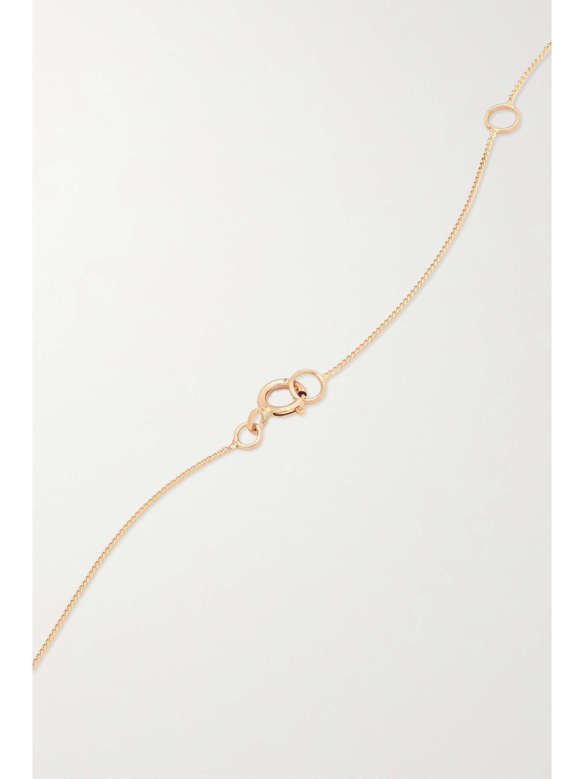 PASCALE MONVOISIN Moon N°1 9-karat gold, malachite and diamond necklace