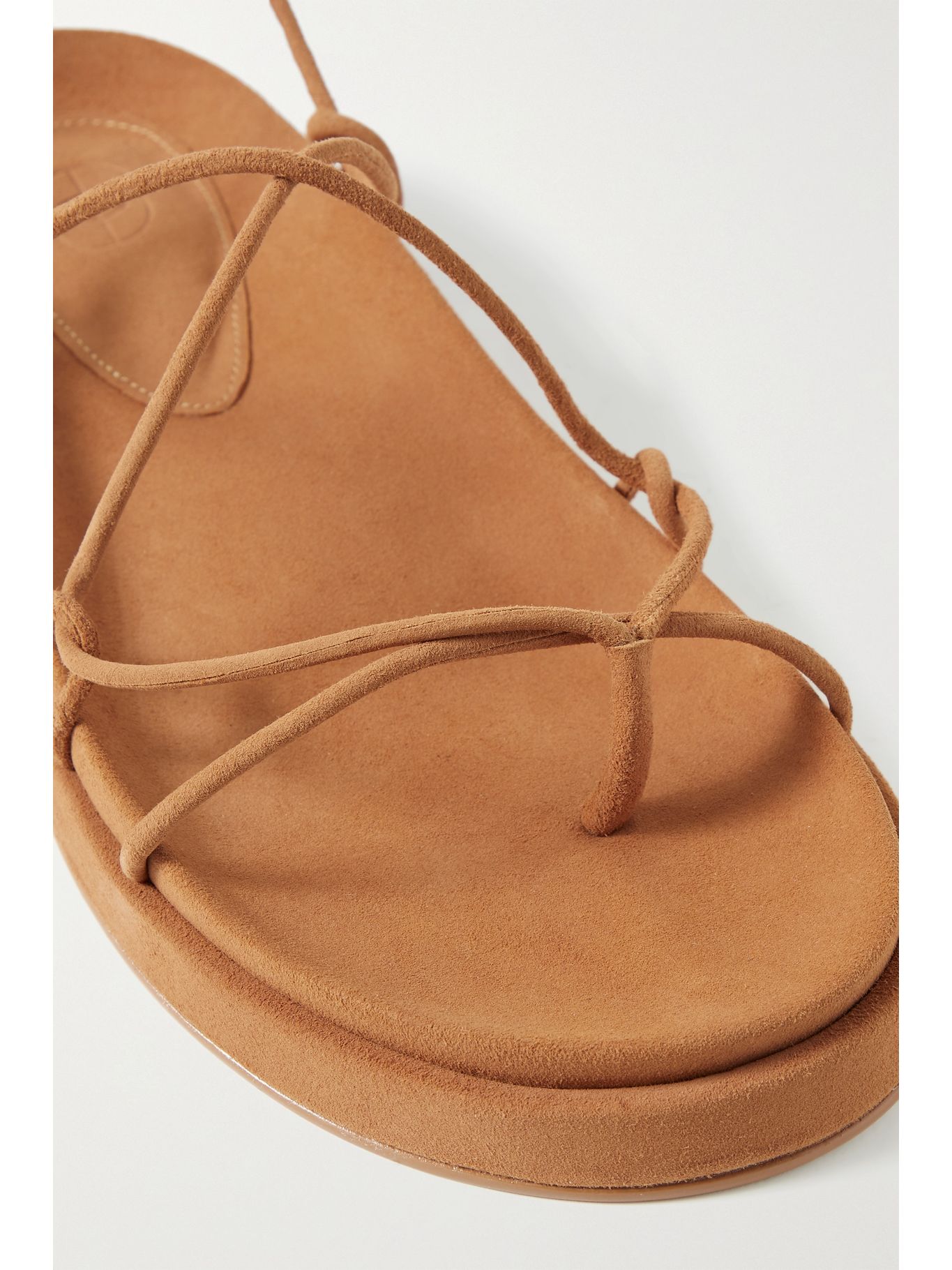 tan suede sandals