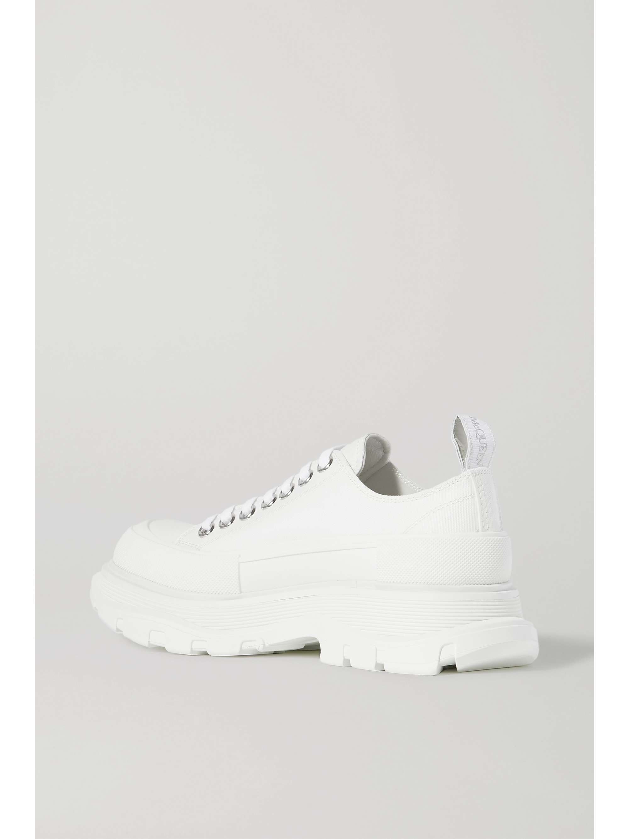 ALEXANDER MCQUEEN Tread Slick canvas exaggerated-sole sneakers
