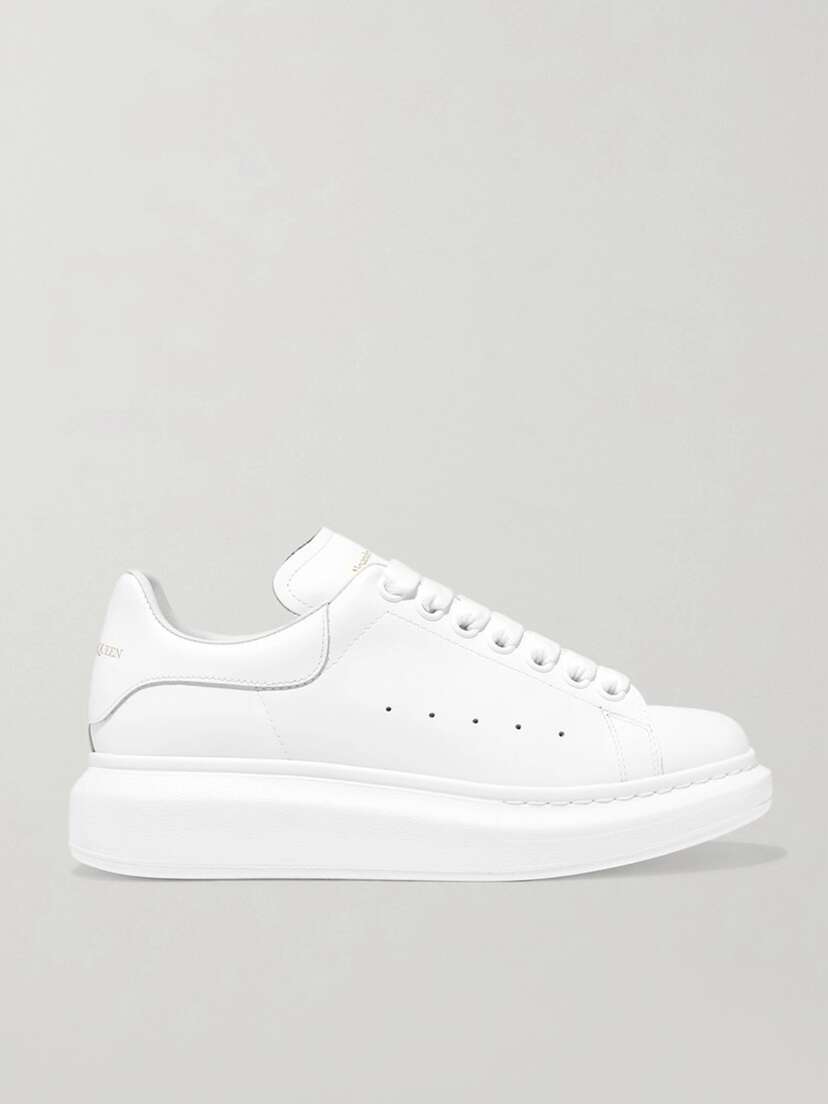 McQueen Leather Exaggerated-sole Sneakers