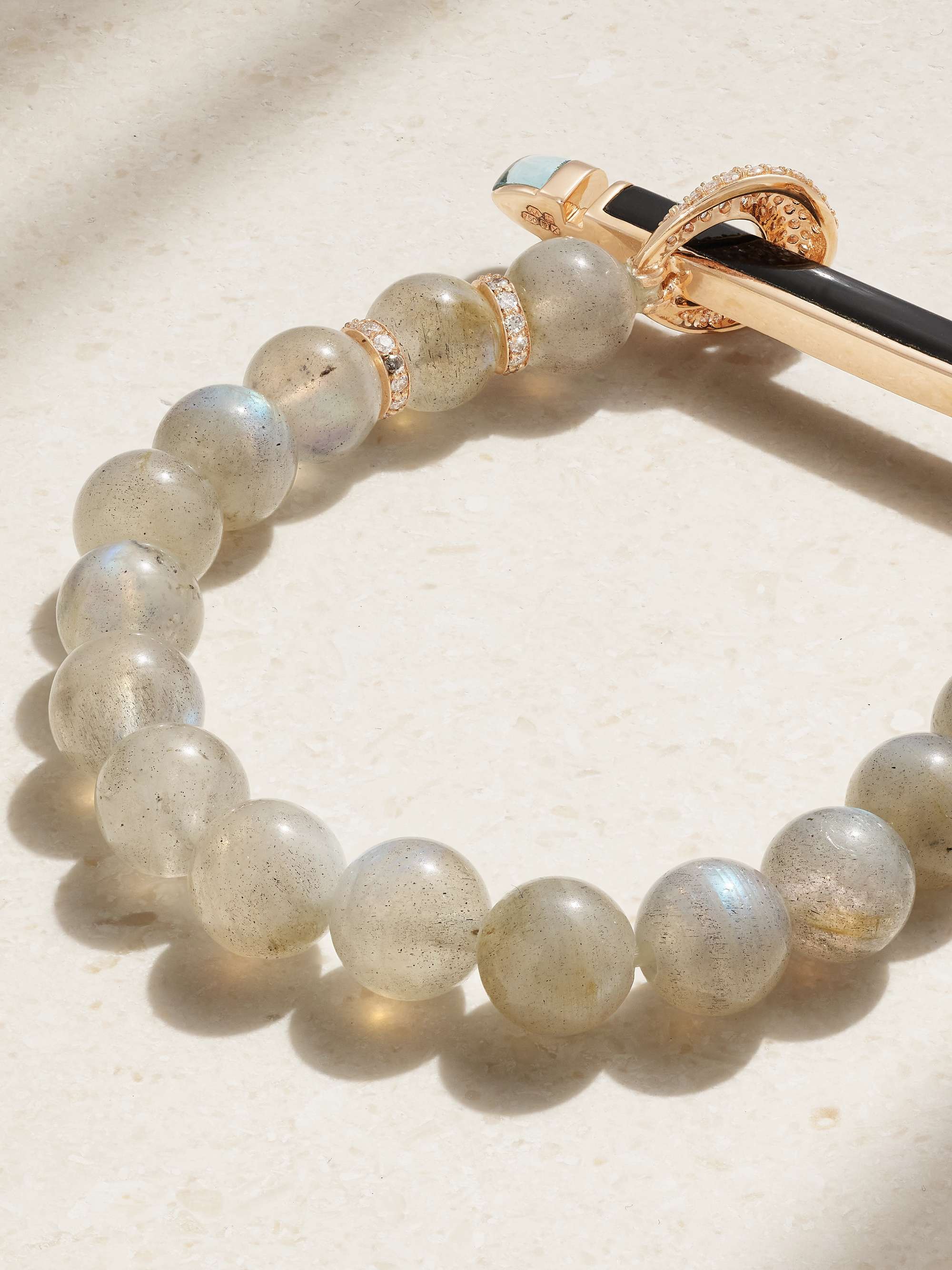 ANANYA 18-karat gold multi-stone bracelet