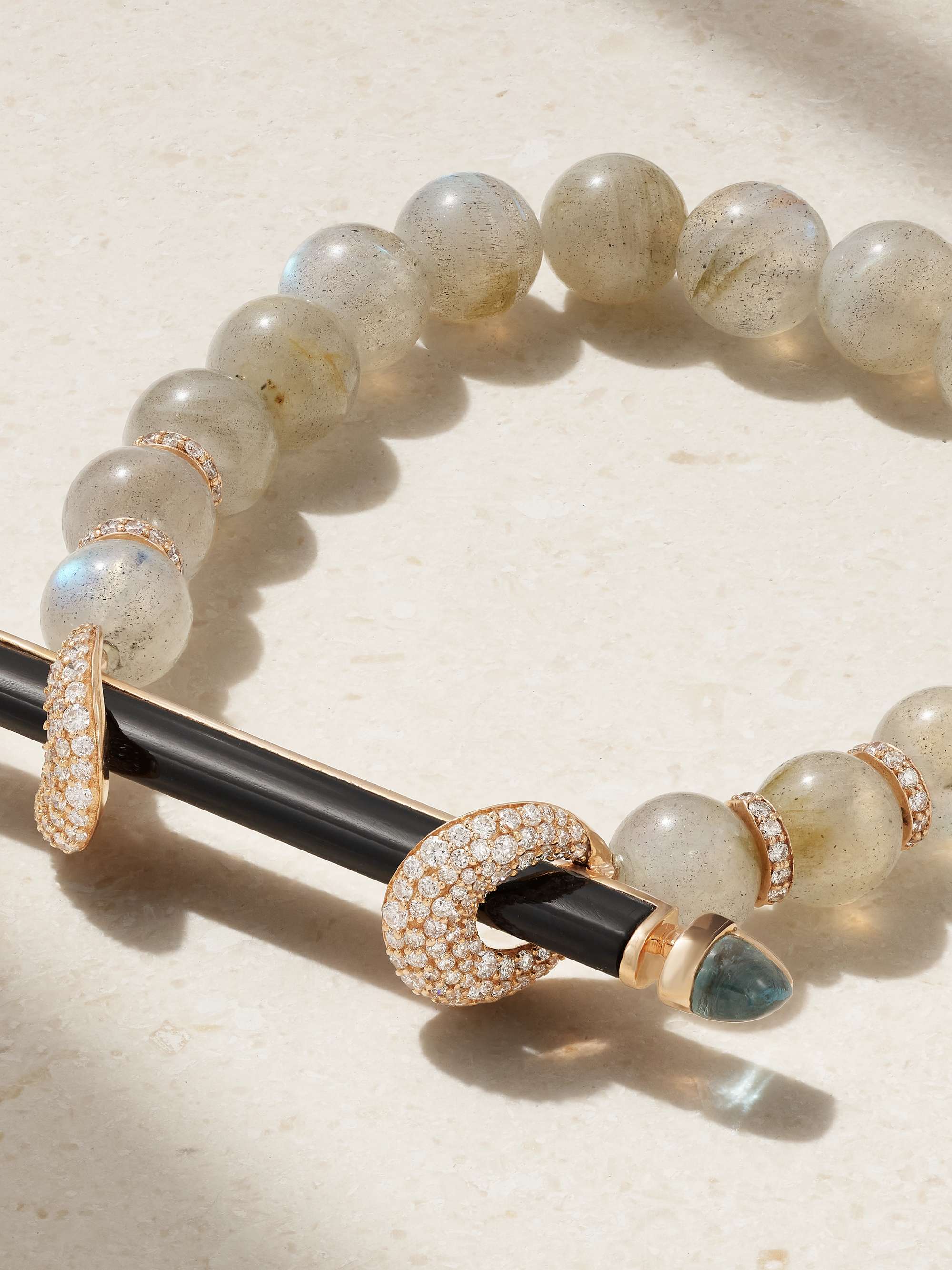 ANANYA 18-karat gold multi-stone bracelet