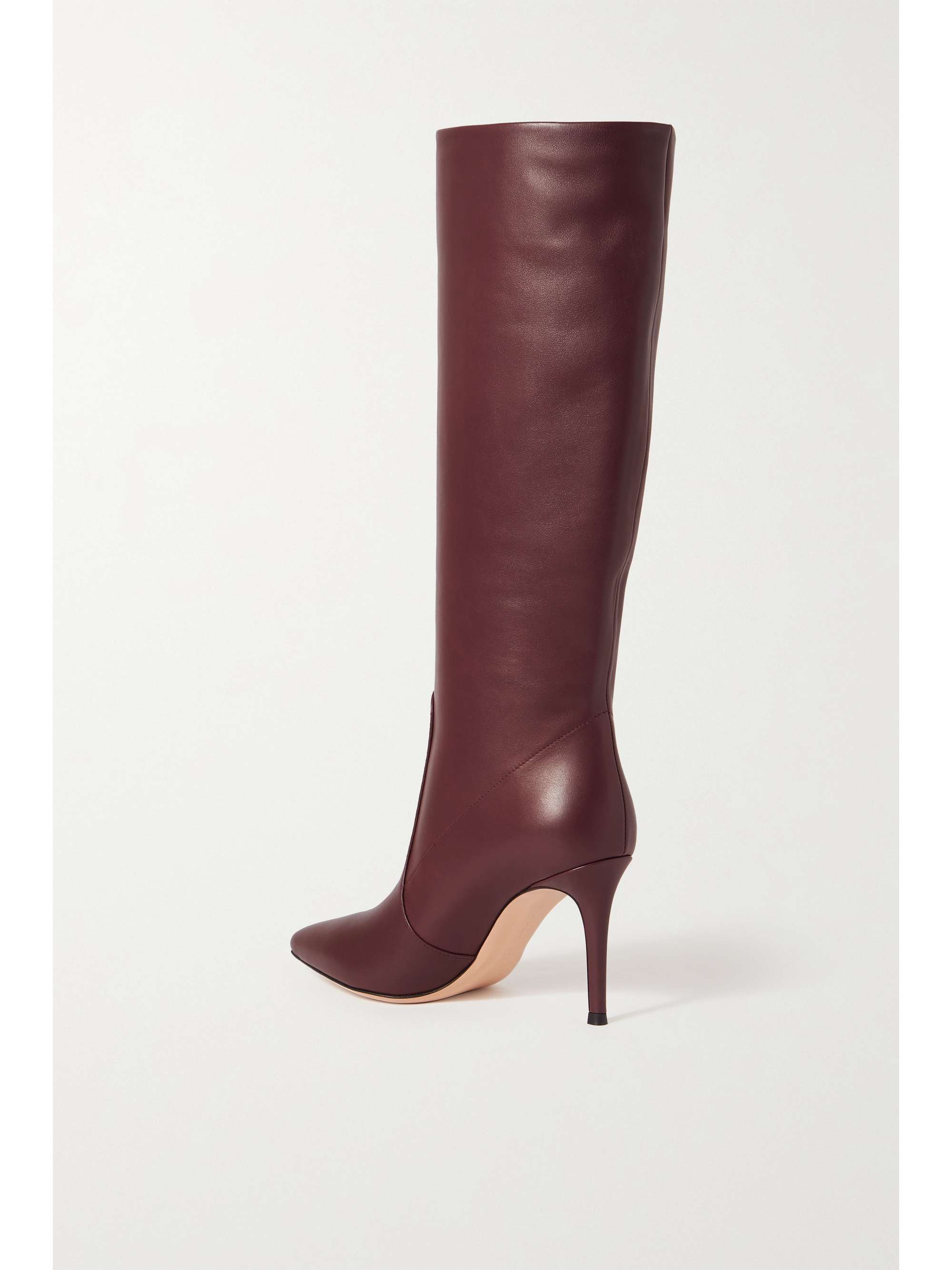 Burgundy Hansen 85 leather knee boots | GIANVITO ROSSI | NET-A-PORTER