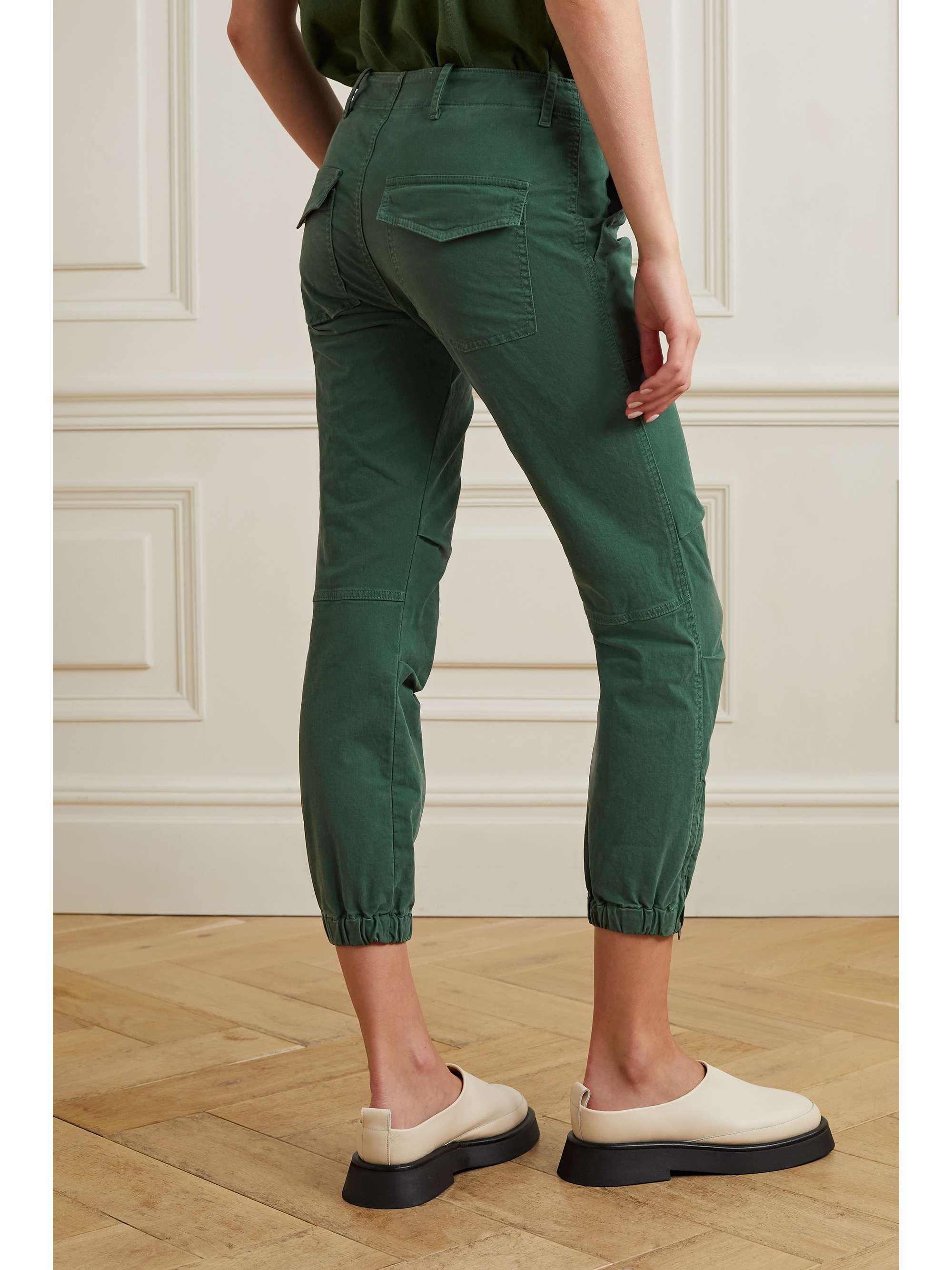twill tapered pants | NILI LOTAN 