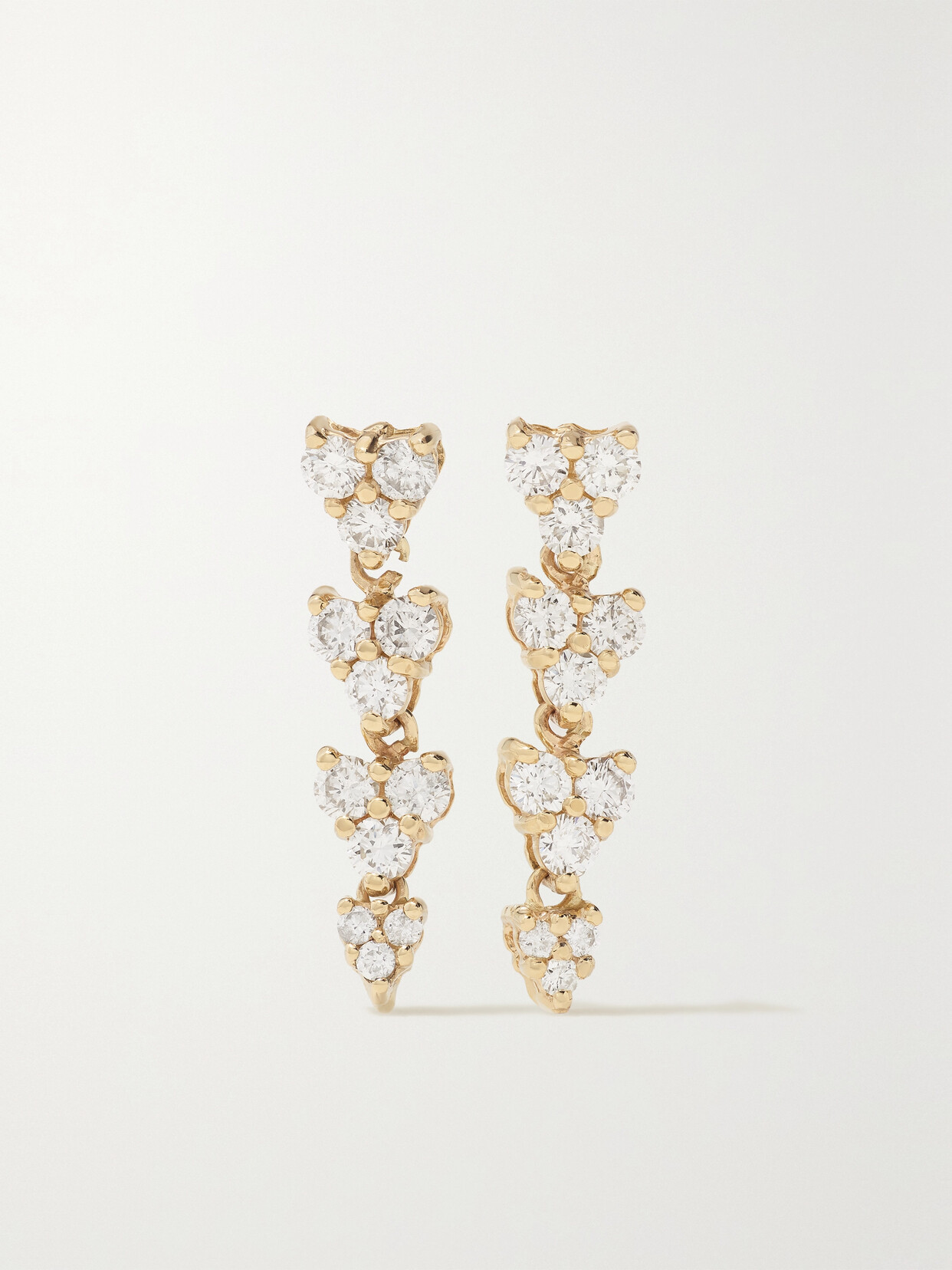 Jacquie Aiche Liz 14-karat Gold Diamond Earrings - One size