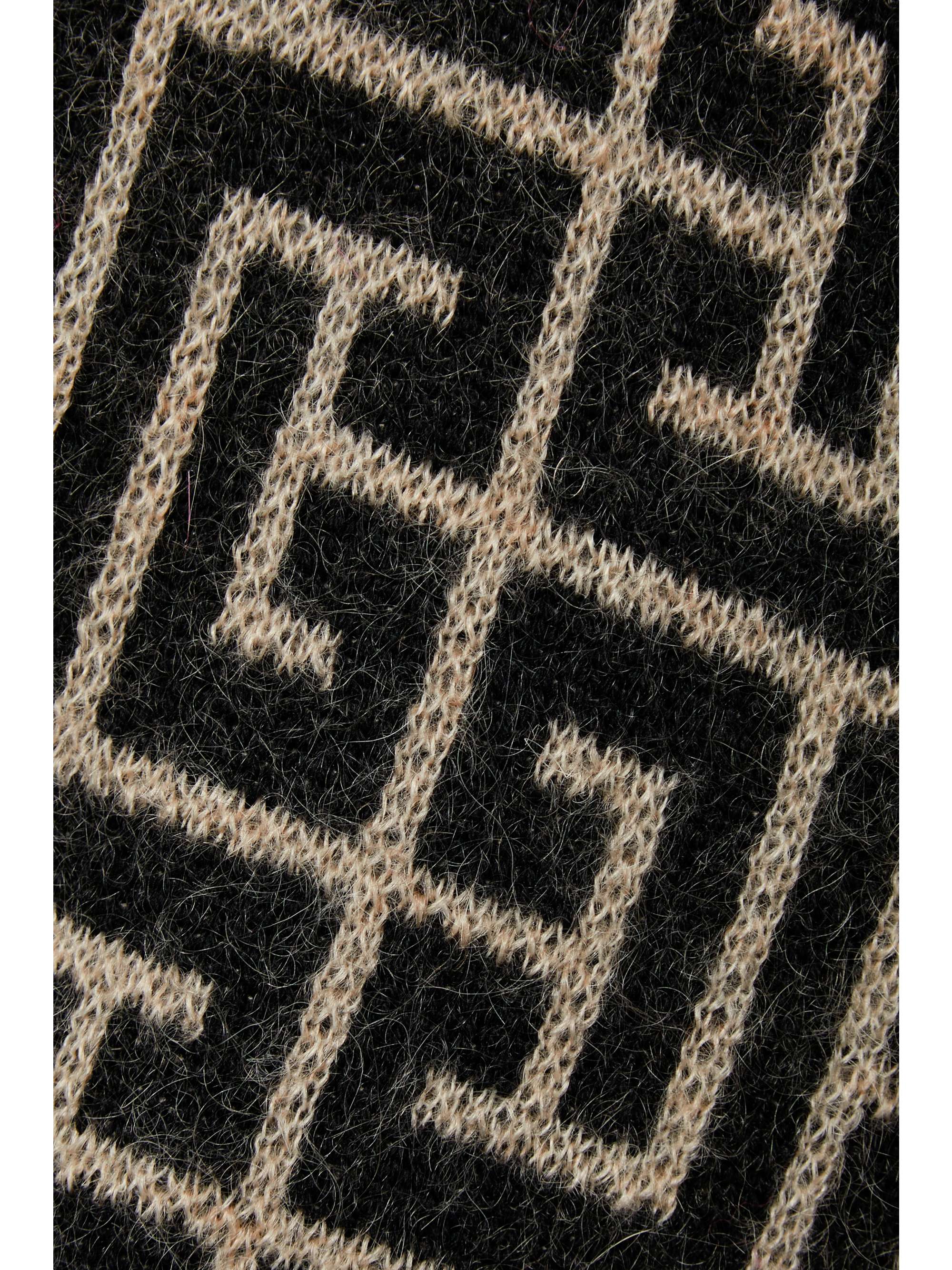 BALMAIN + Rossignol Ski belted jacquard-knit merino wool-blend cardigan