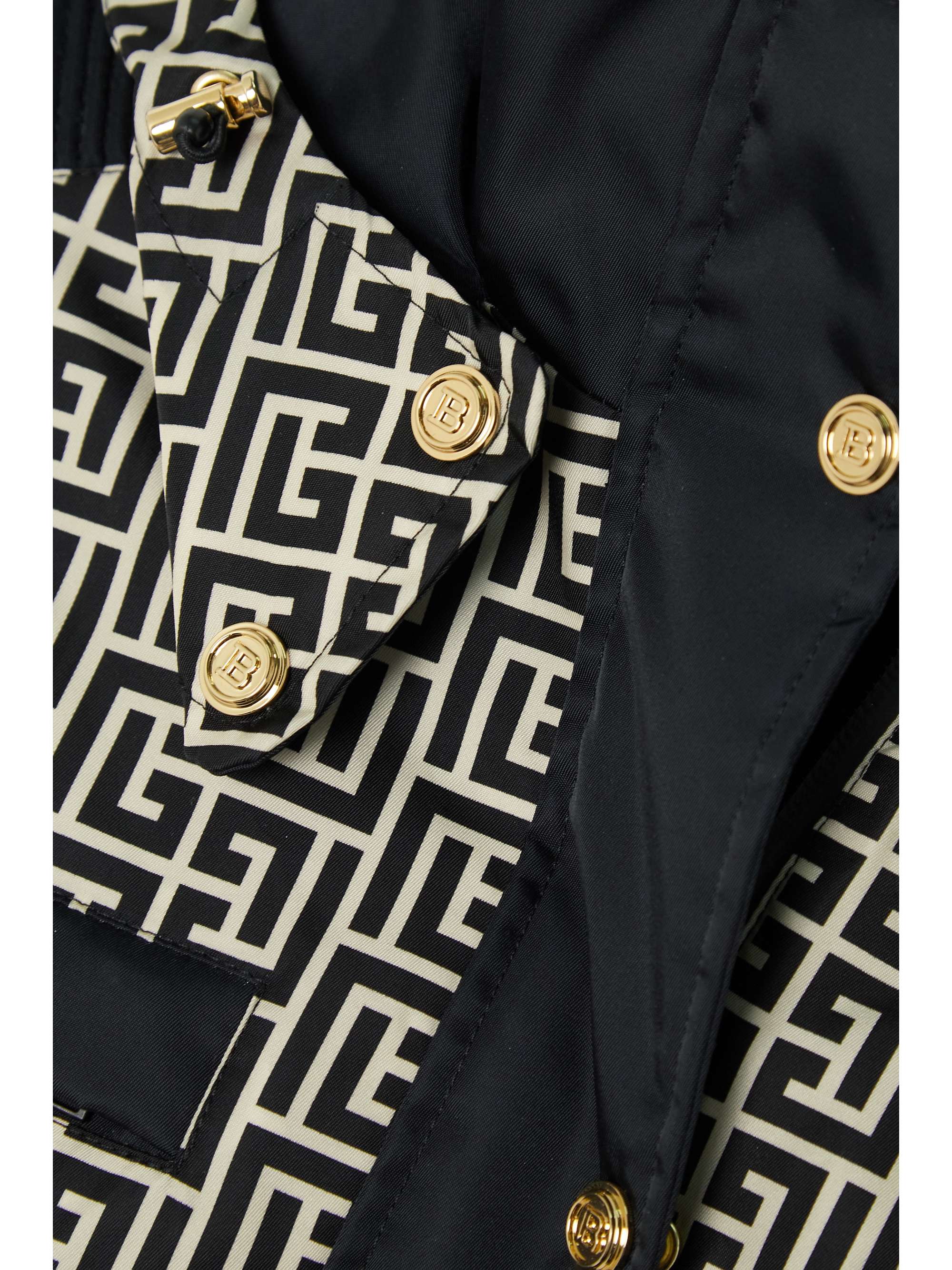 BALMAIN X ROSSIGNOL + Rossignol hooded printed ski jacket