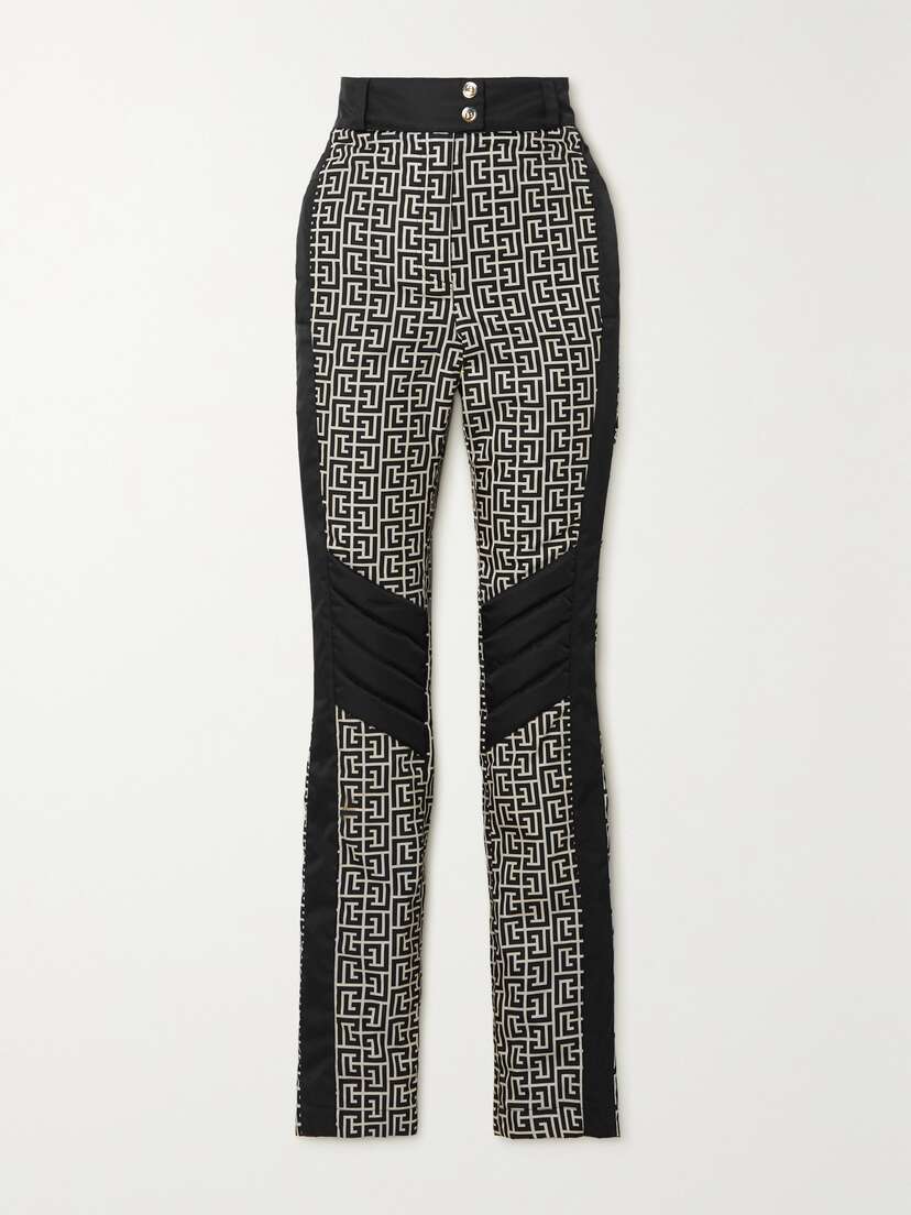 Balmain + Rossignol Quilted Printed Ski Pants