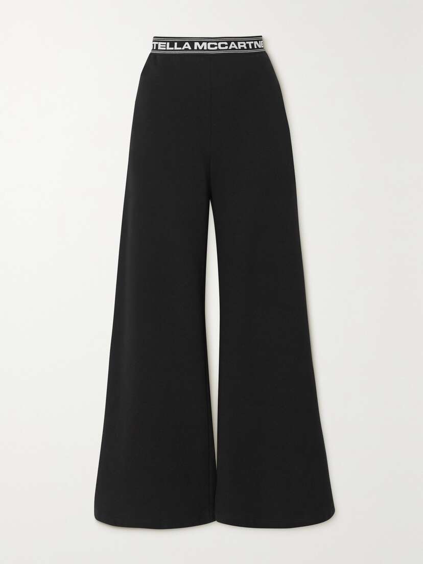 Stella McCartney Cotton-jersey Wide-leg Track Pants - x large