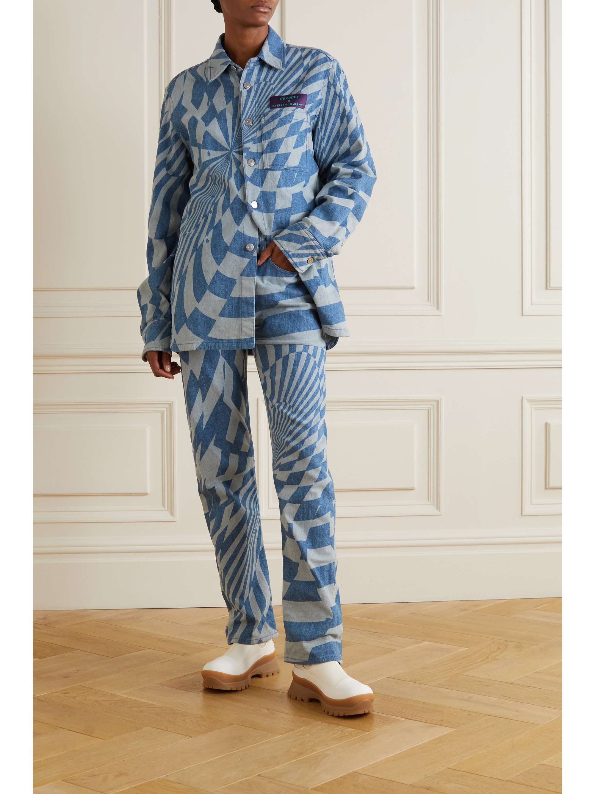 Ed Curtis printed denim shirt 