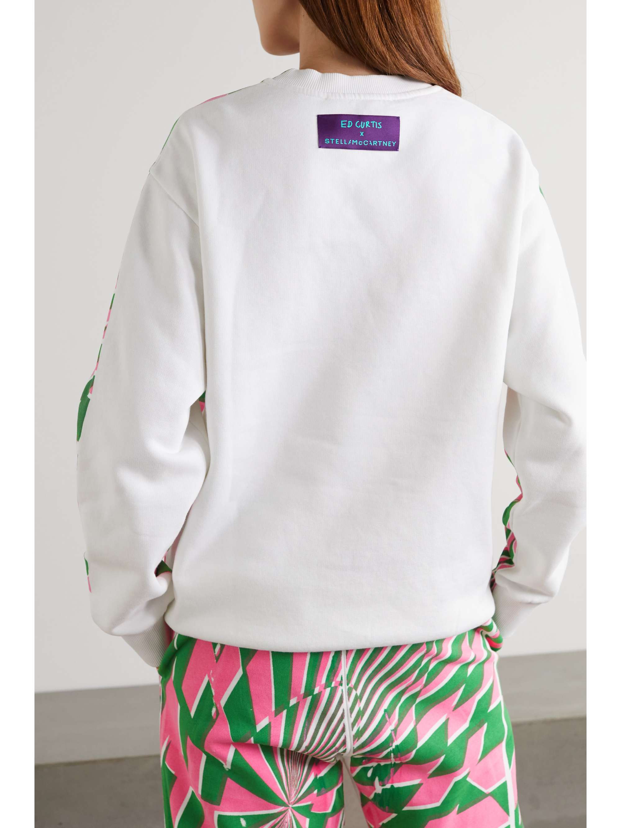 STELLA MCCARTNEY + Ed Curtis printed cotton-jersey sweatshirt