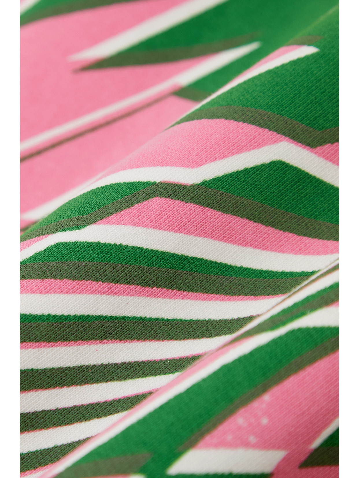 Stella Mccartney Womens Multicolor X Ed Curtis Optical Geometric-print Cotton-jersey Sweatshirt Xs In Pink