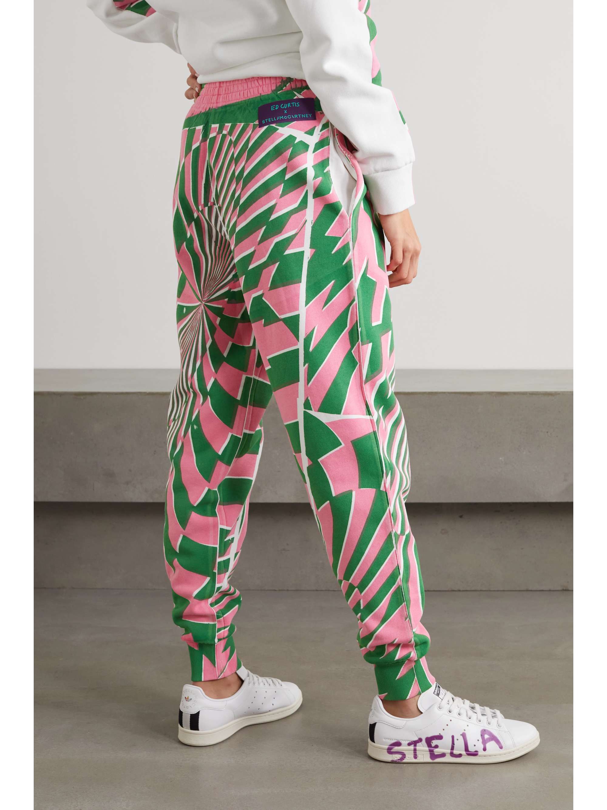 STELLA MCCARTNEY + Ed Curtis printed cotton-jersey track pants