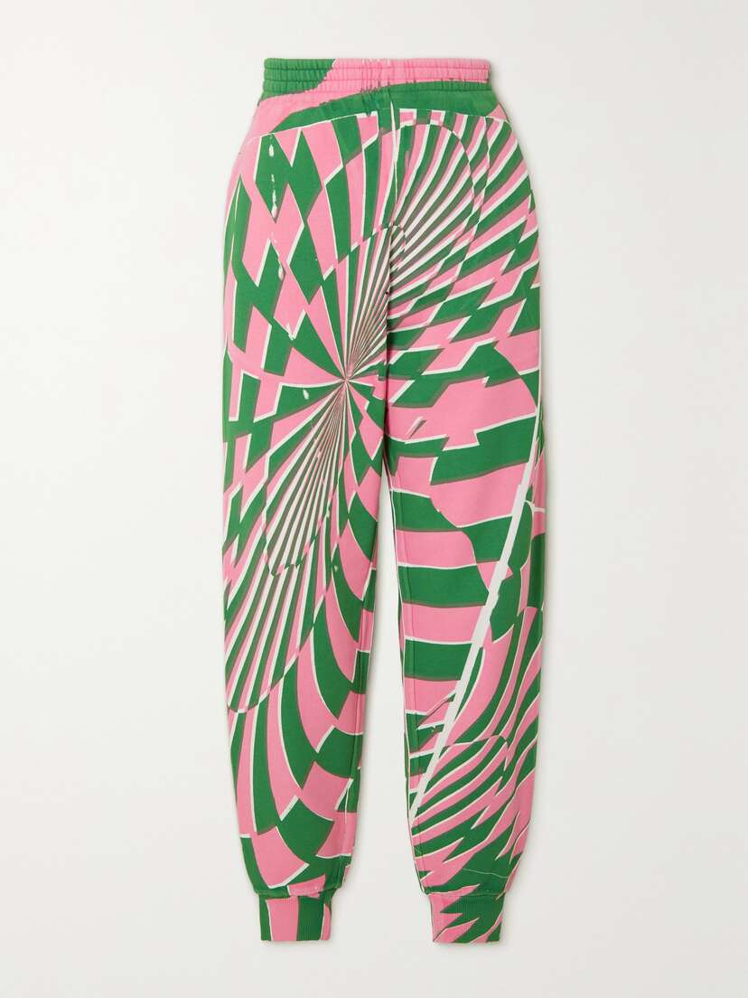 Stella McCartney + Ed Curtis Printed Cotton-jersey Track Pants
