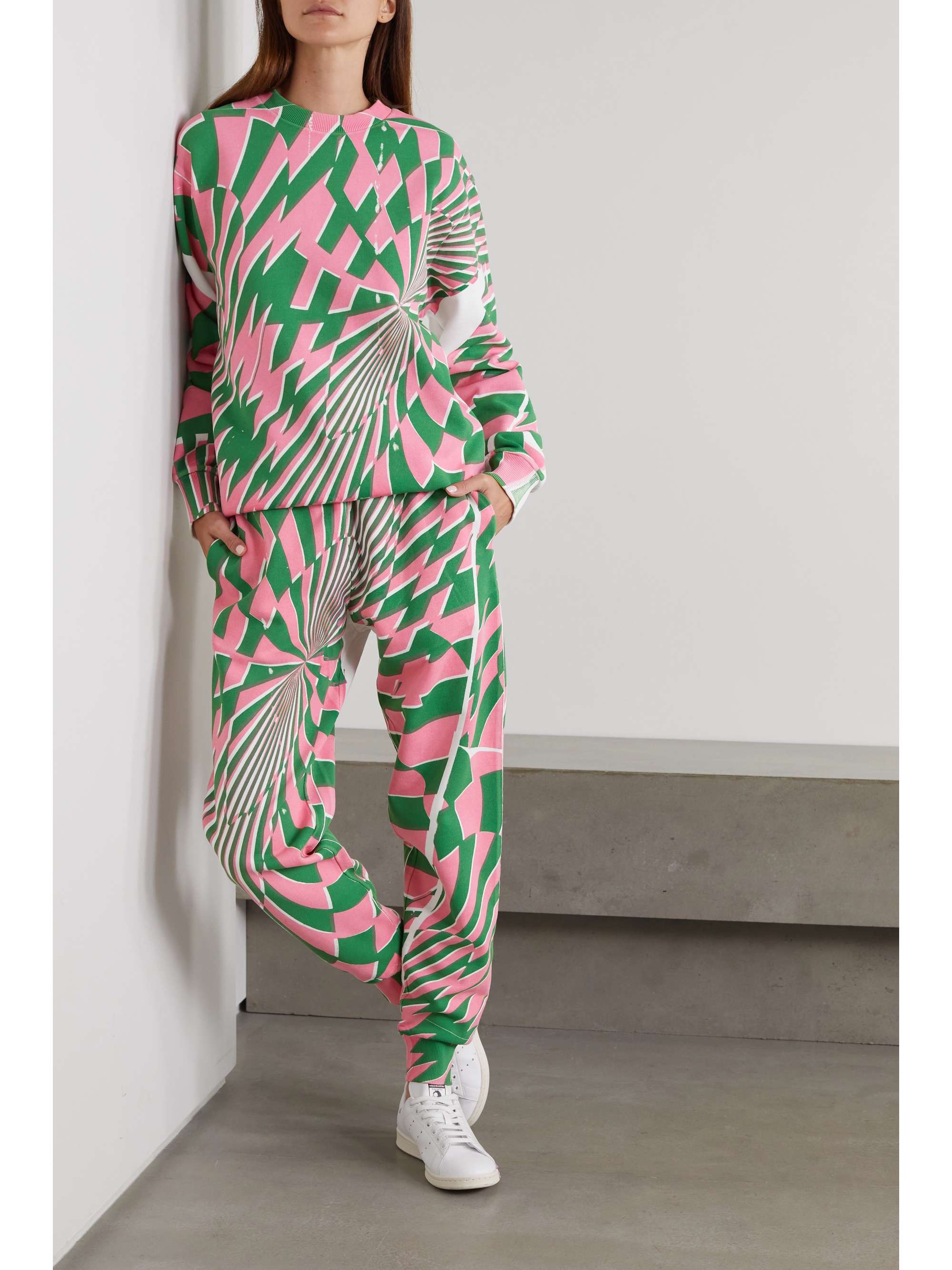 STELLA MCCARTNEY + Ed Curtis printed cotton-jersey track pants