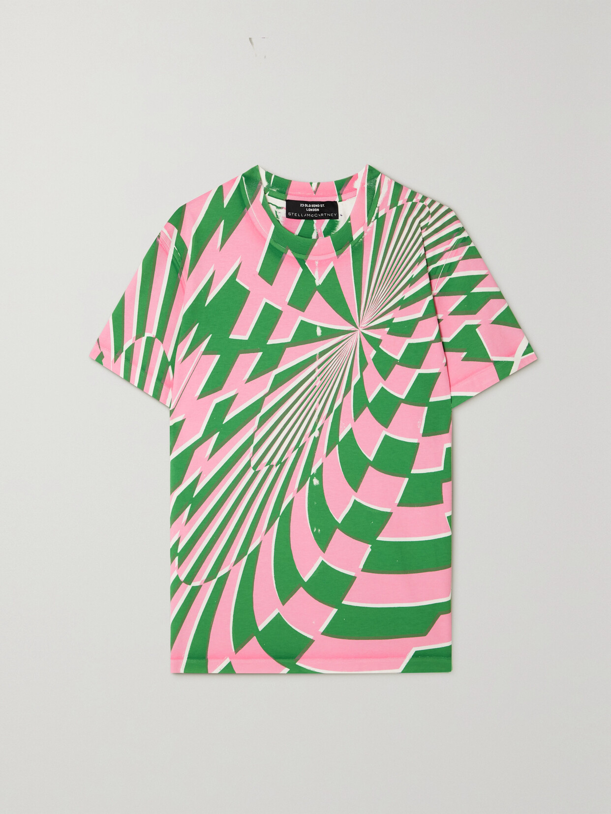 Stella Mccartney Womens Multicolor X Ed Curtis Graphic-print Cotton-jersey T-shirt Xxs In Pink