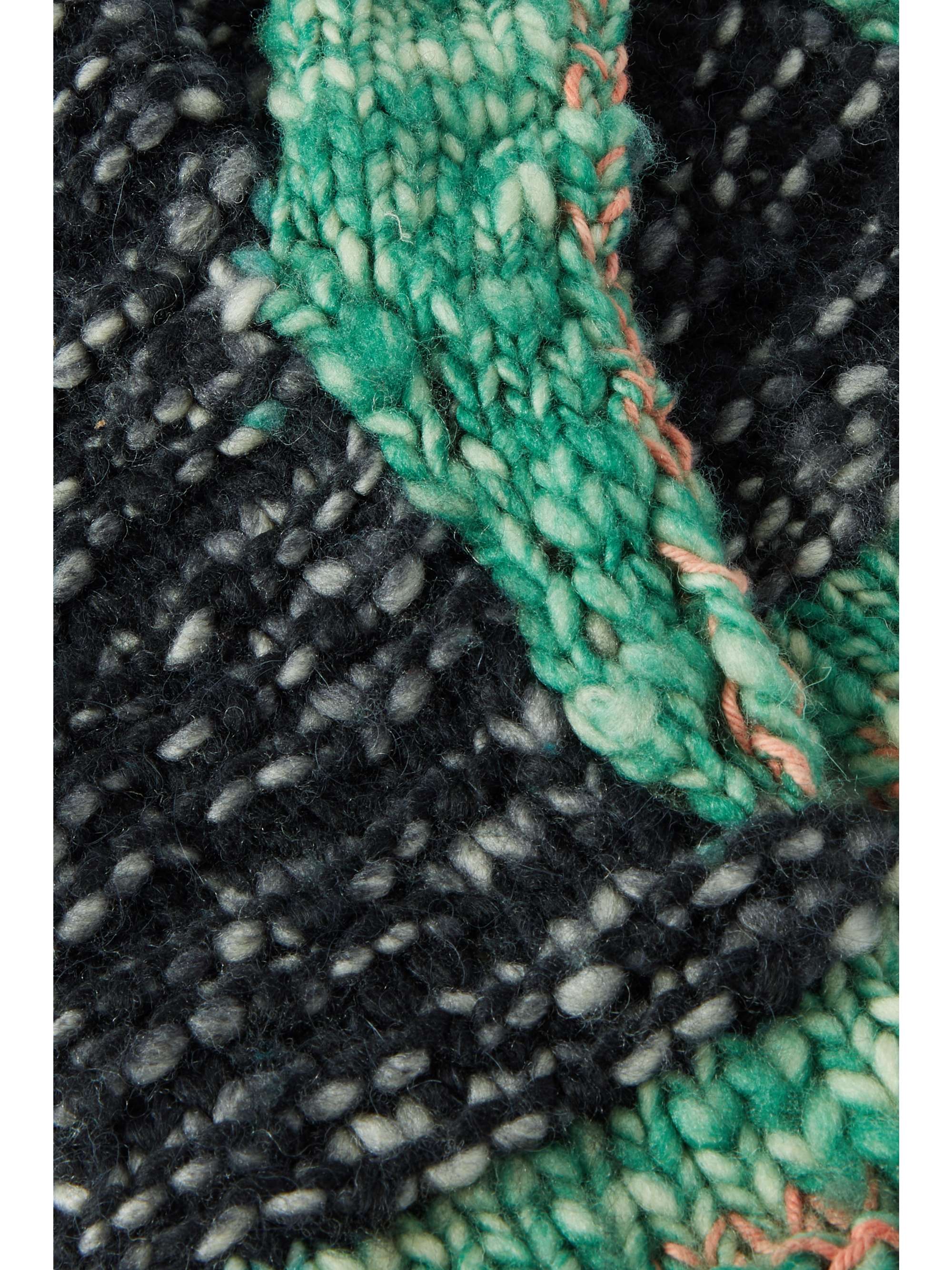 STELLA MCCARTNEY Color-block wool mittens