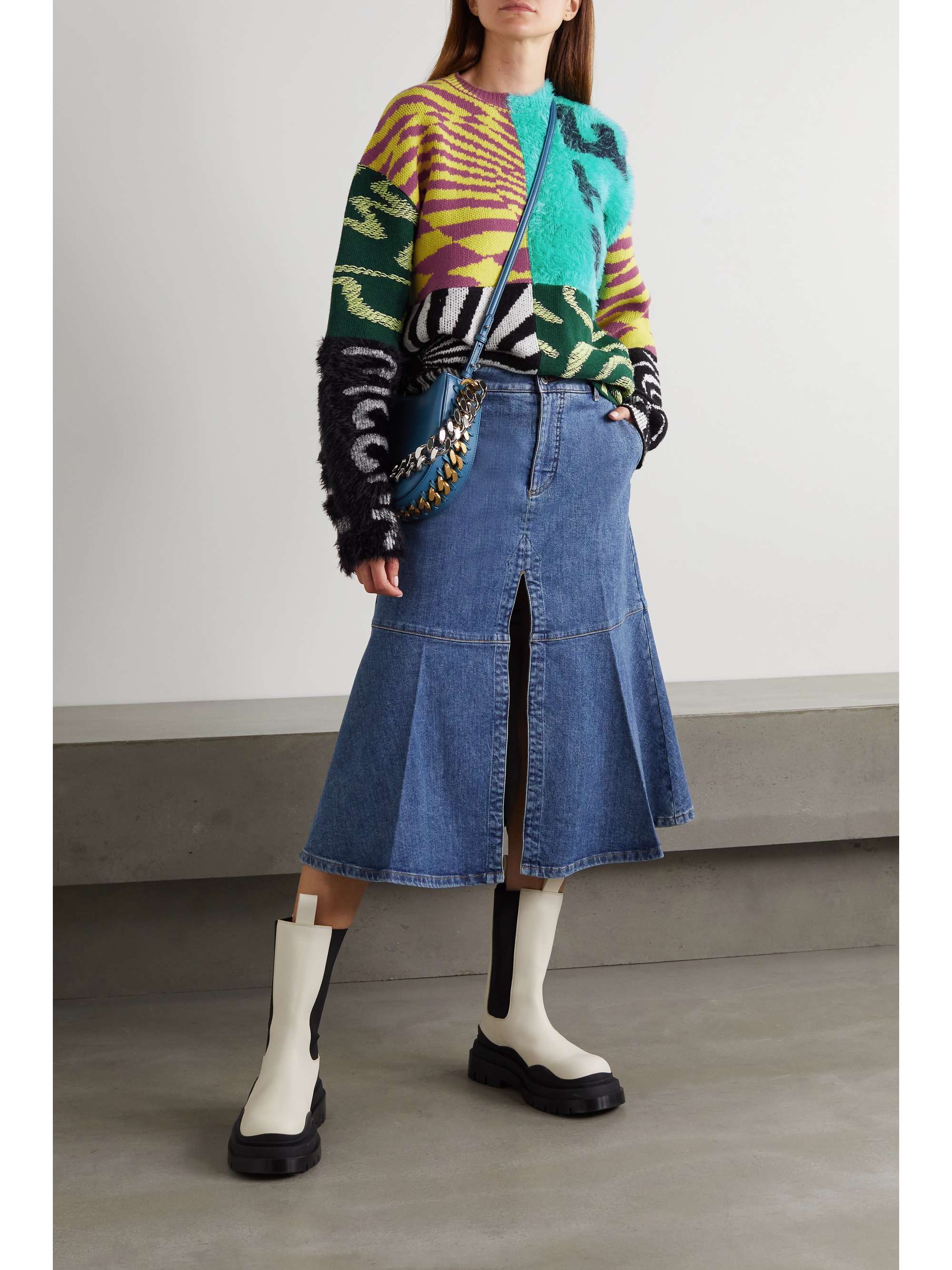 stella mccartney patchwork cardigan