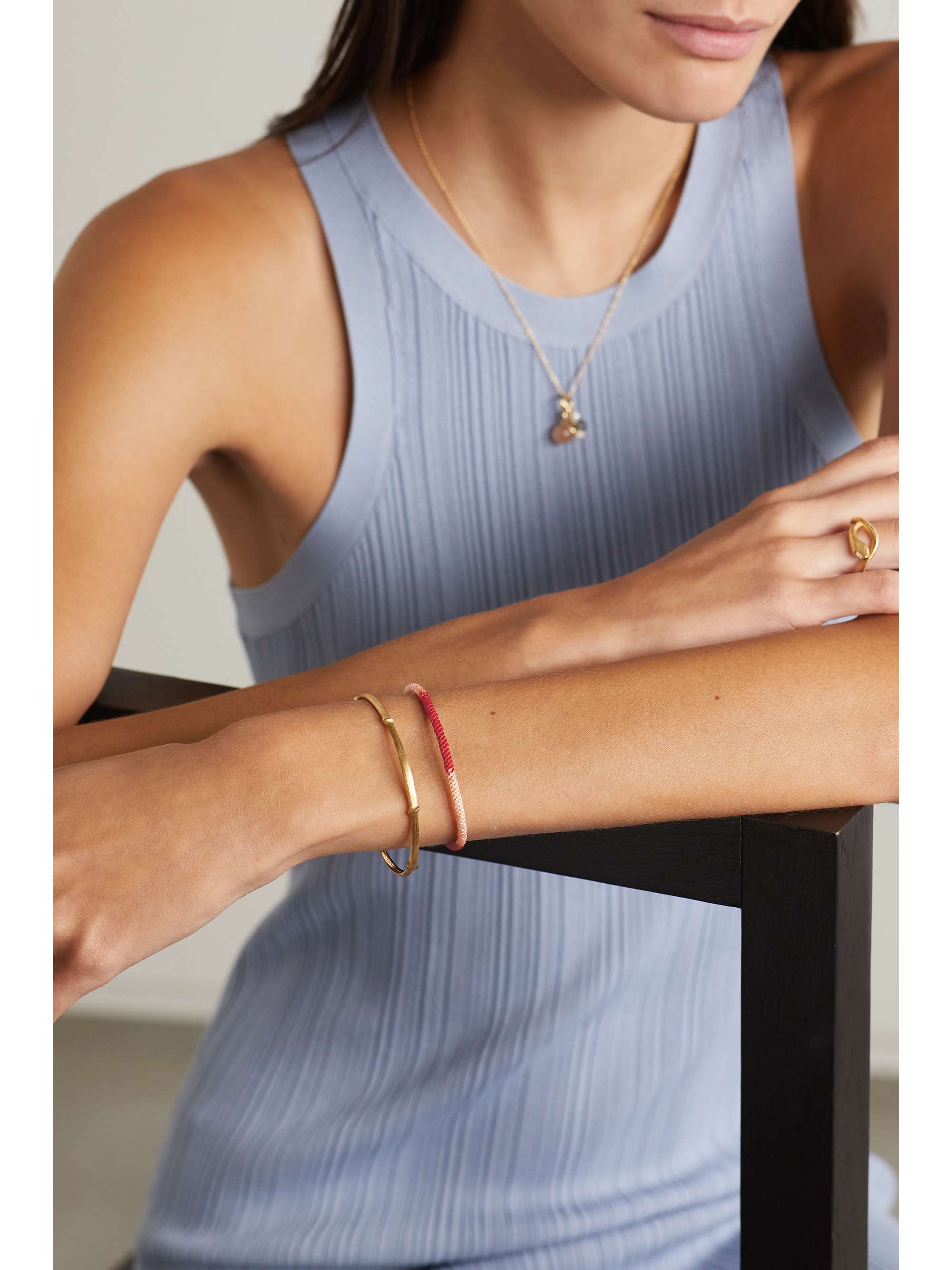 OLE LYNGGAARD COPENHAGEN Bracelet en or 18 carats (750/1000) et corde Life