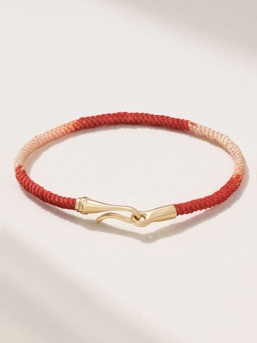 OLE LYNGGAARD COPENHAGEN Life 18-karat Gold And Rope Bracelet