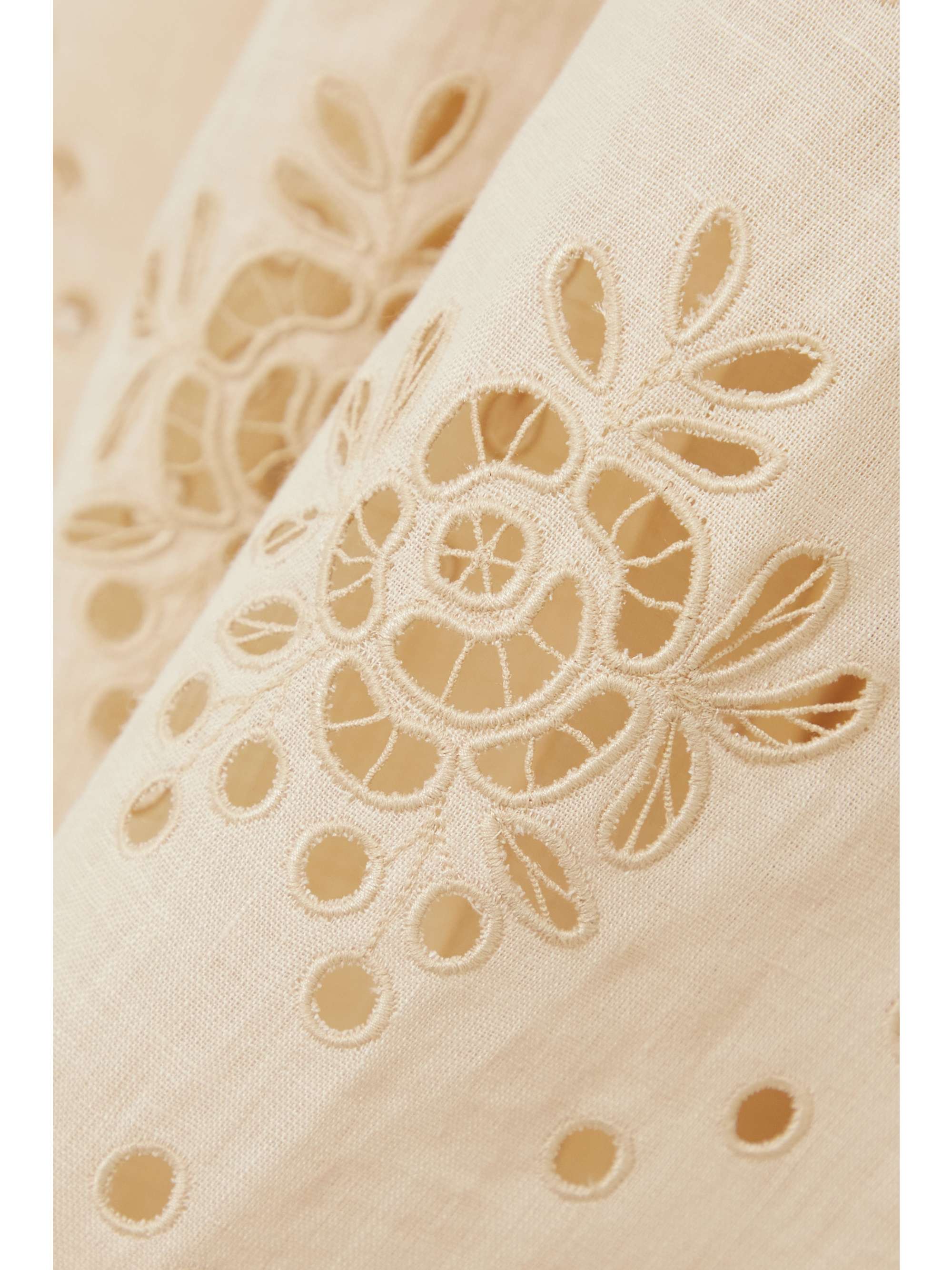 VITA KIN Colette broderie anglaise linen midi dress