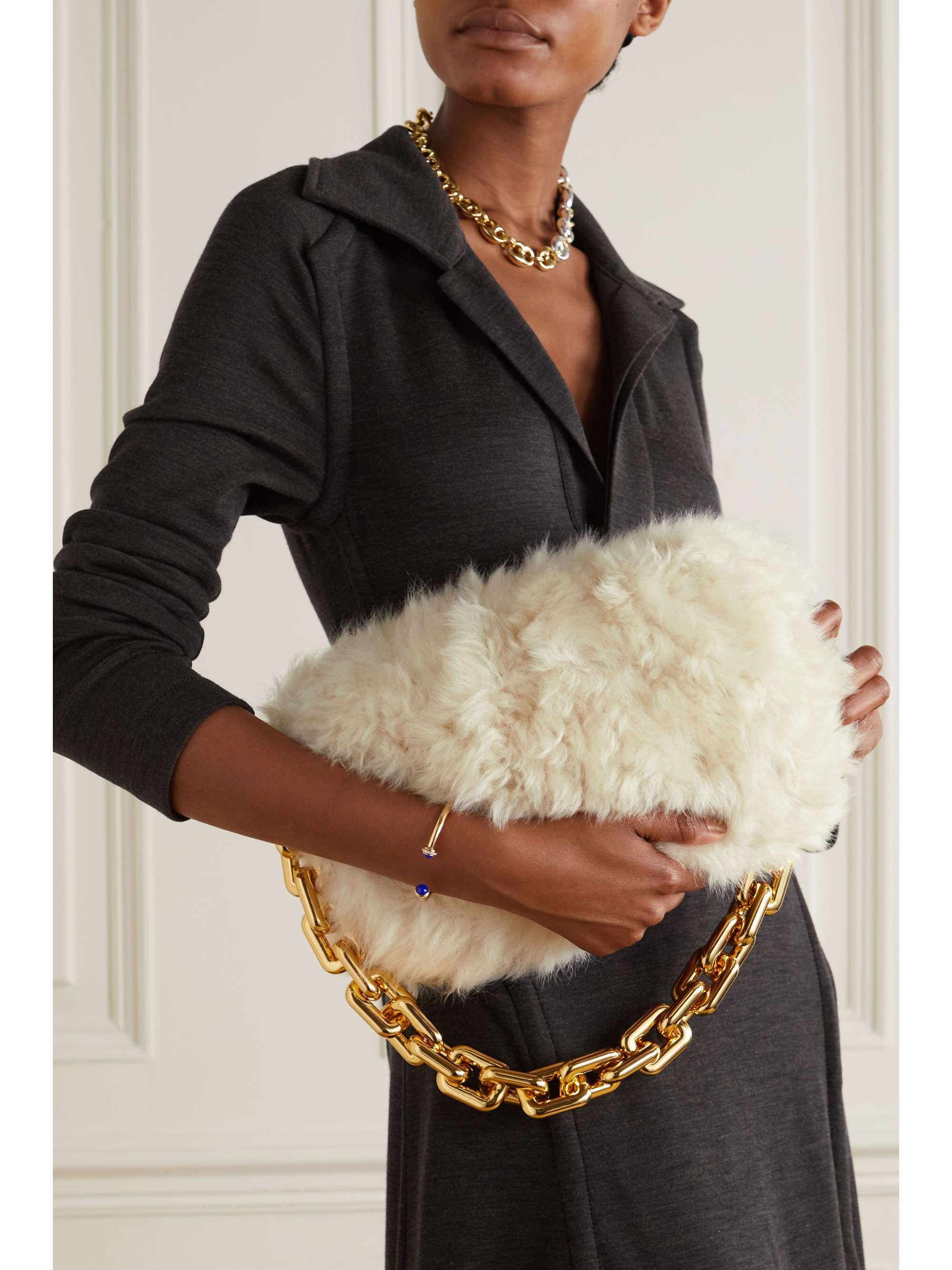 fluffy bottega bag