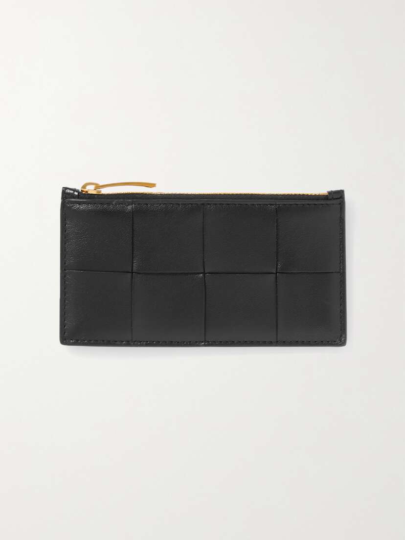 Bottega Veneta Cassette Intrecciato Leather Cardholder