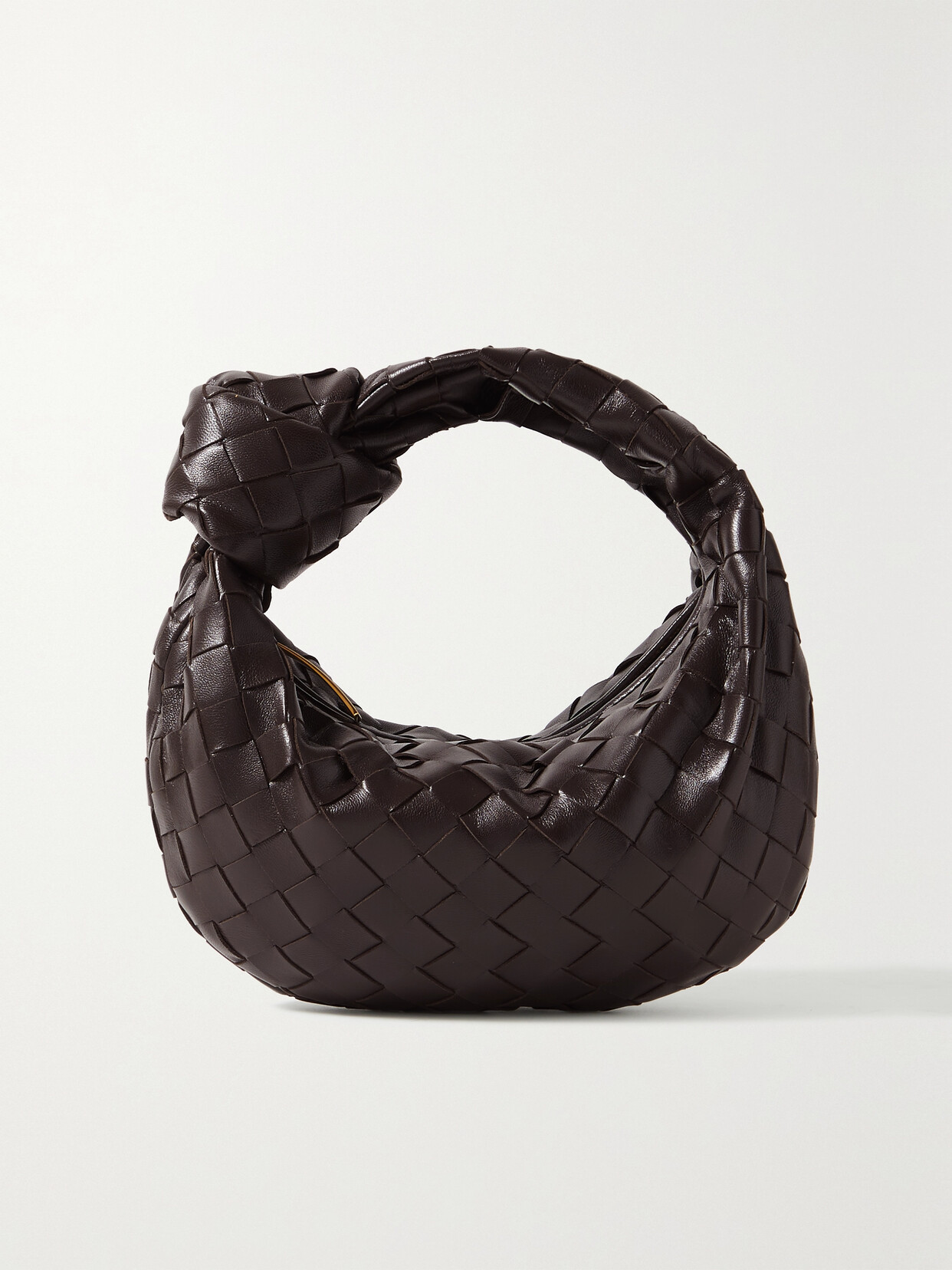 BOTTEGA VENETA JODIE MINI KNOTTED INTRECCIATO LEATHER TOTE