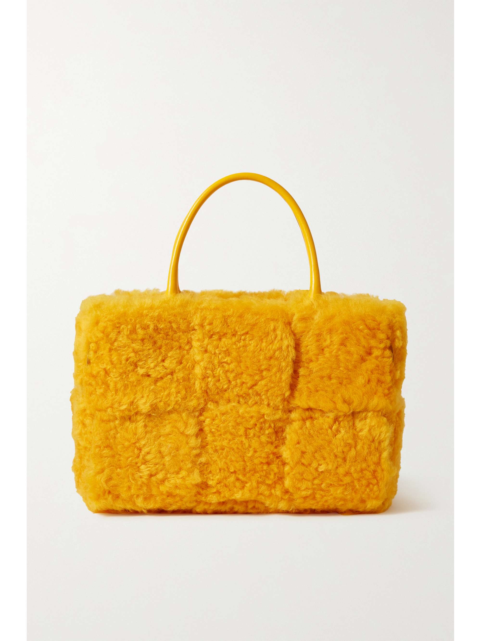 fluffy yellow bag