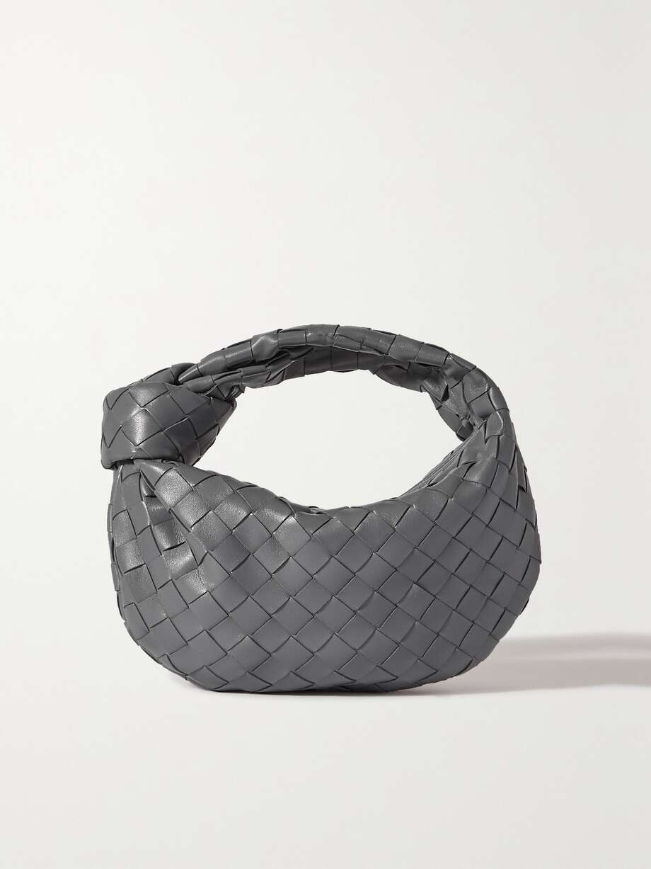 Jodie mini knotted intrecciato leather tote by Bottega Veneta, available on net-a-porter.com for $2650 Hailey Baldwin Bags Exact Product 