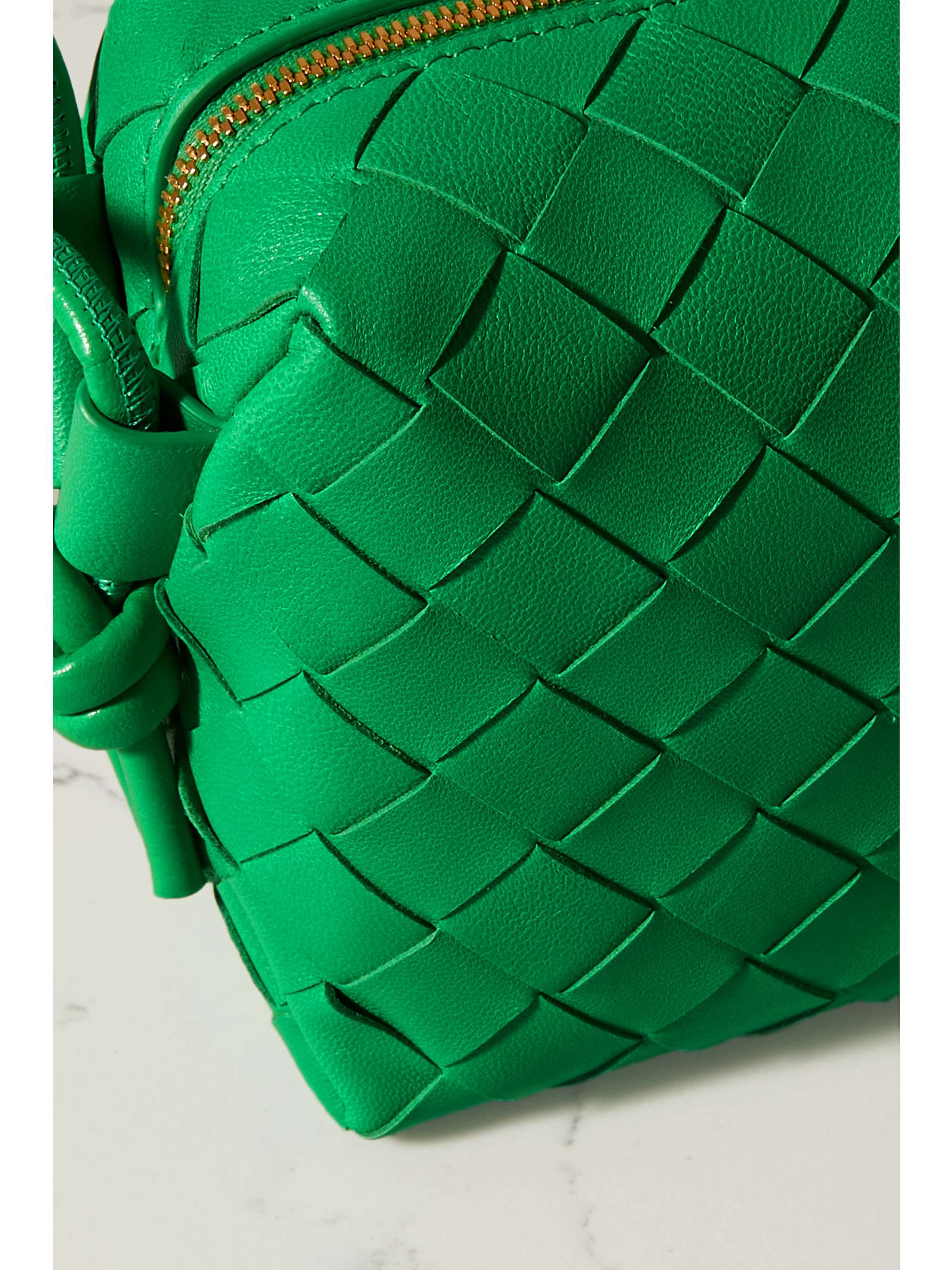 Green Loop mini intrecciato leather shoulder bag | BOTTEGA VENETA | NET ...